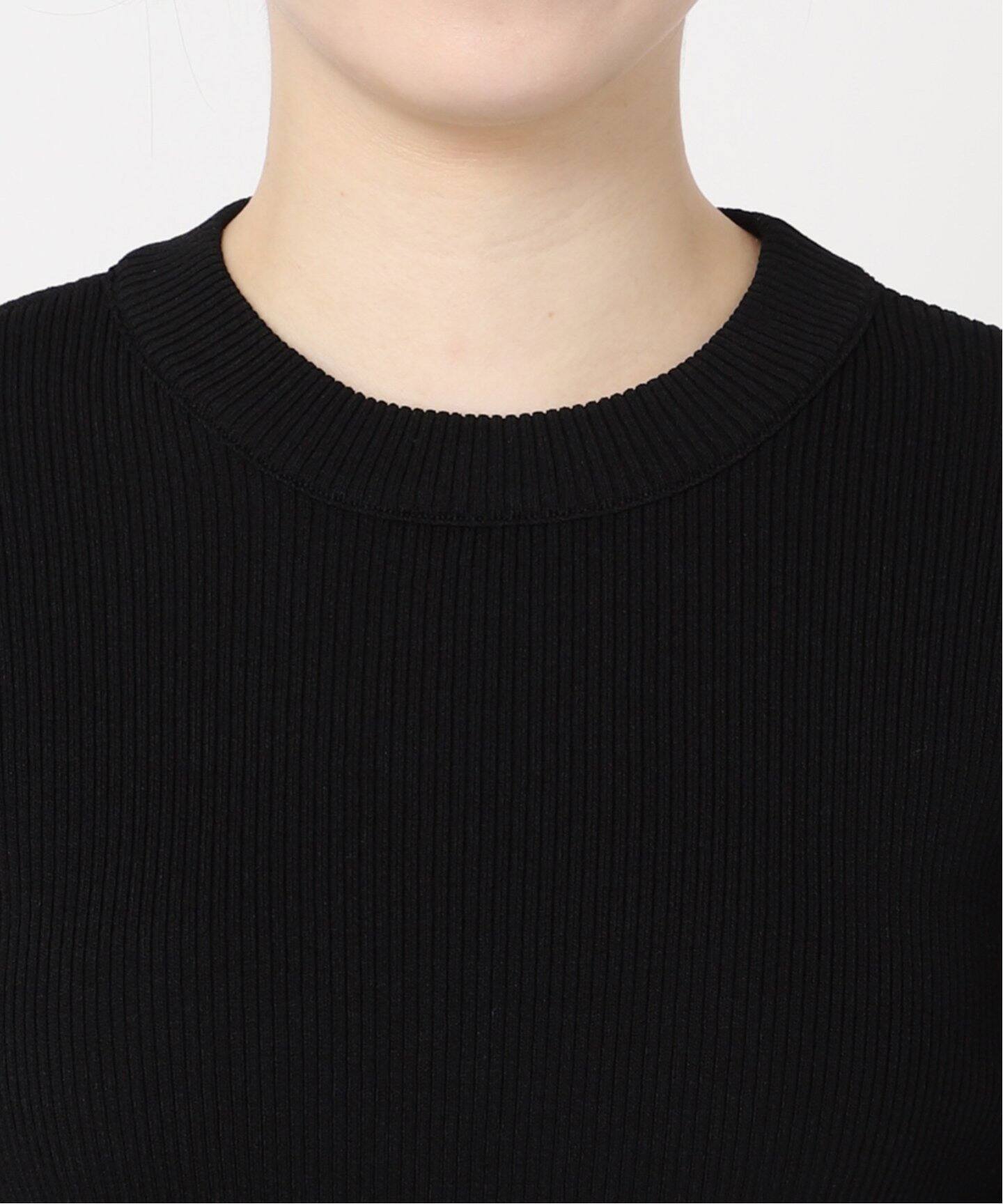 CITYSHOP WIDE RIB H/N ニット ブラック 2022AW Ribbed Half-Zip Top - Black - Ladies | H&M CA