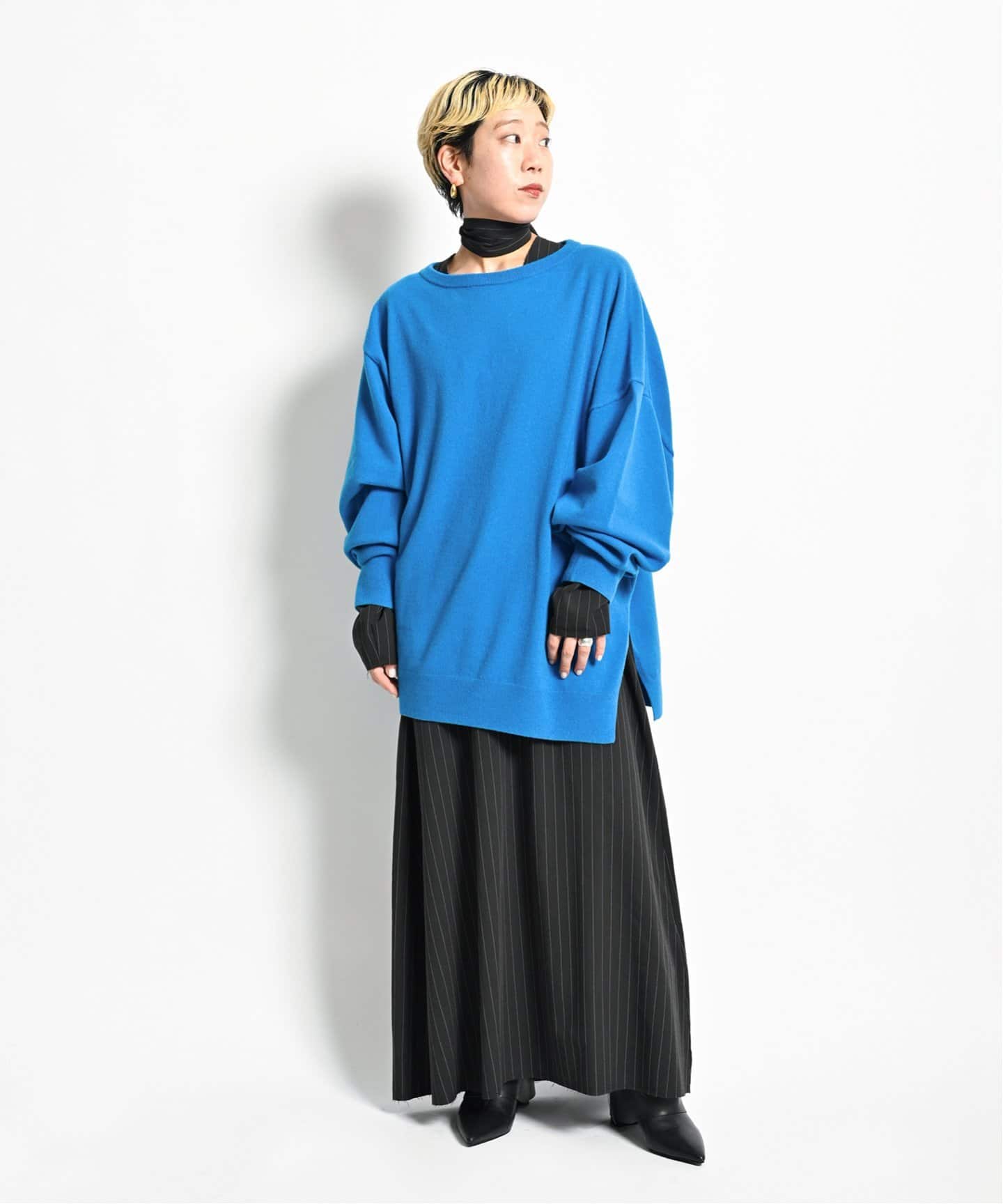 追加》OFF-SHOULDER STRETCH SWEATER：ニット（ニット／セーター