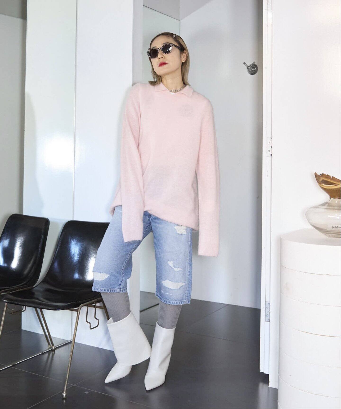 その他ブランド × CITYSHOP / BIELO/HARIDニット/セーター/ウール/PNK/24080043000230 BIELO 別注 HARID：ニット（ニット／セーター）｜CITYSHOP（シティ