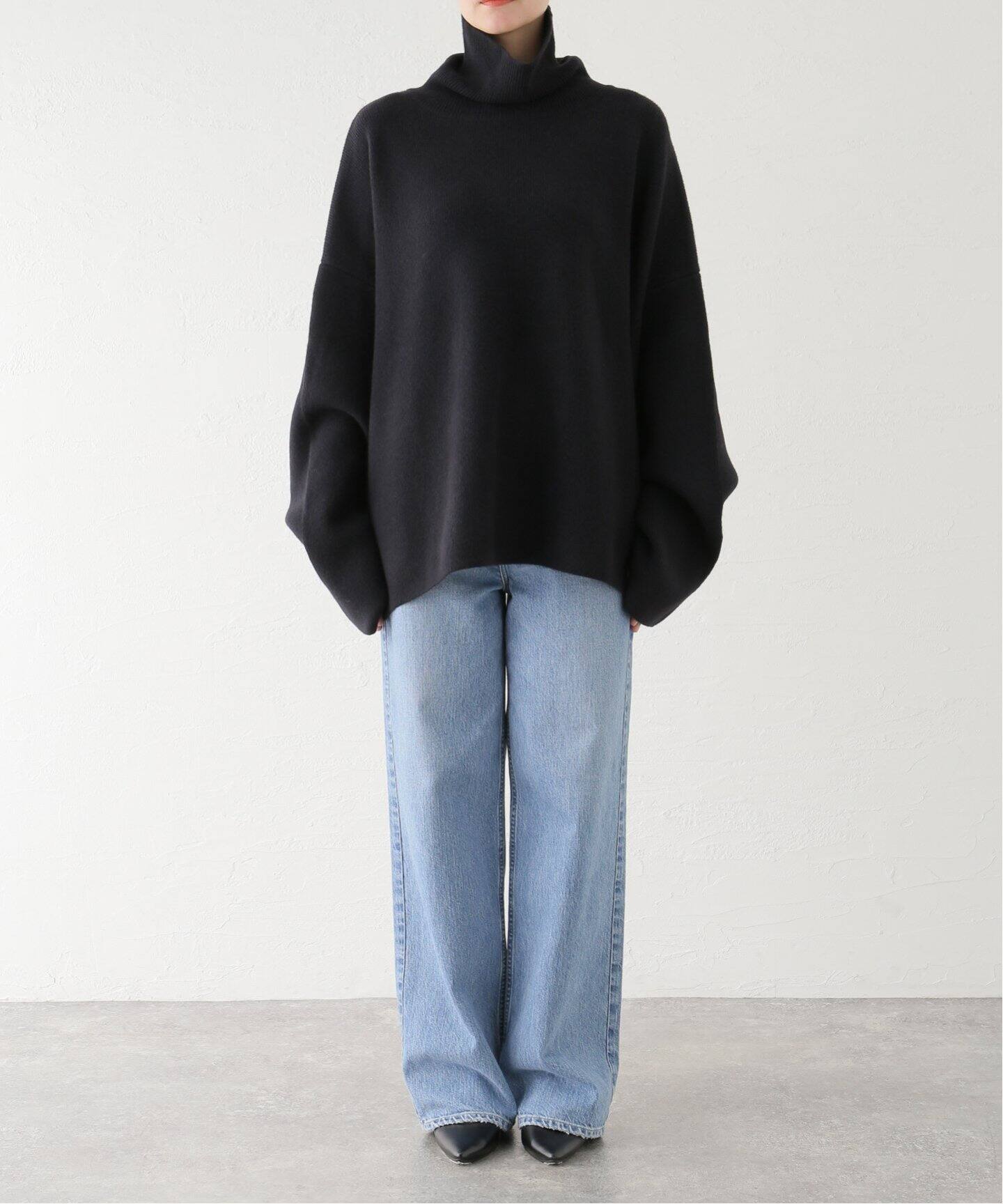SEEALL EXTRA OVER HIGH NECK SWEATER SAU41 KJ681：ニット（ニット  
