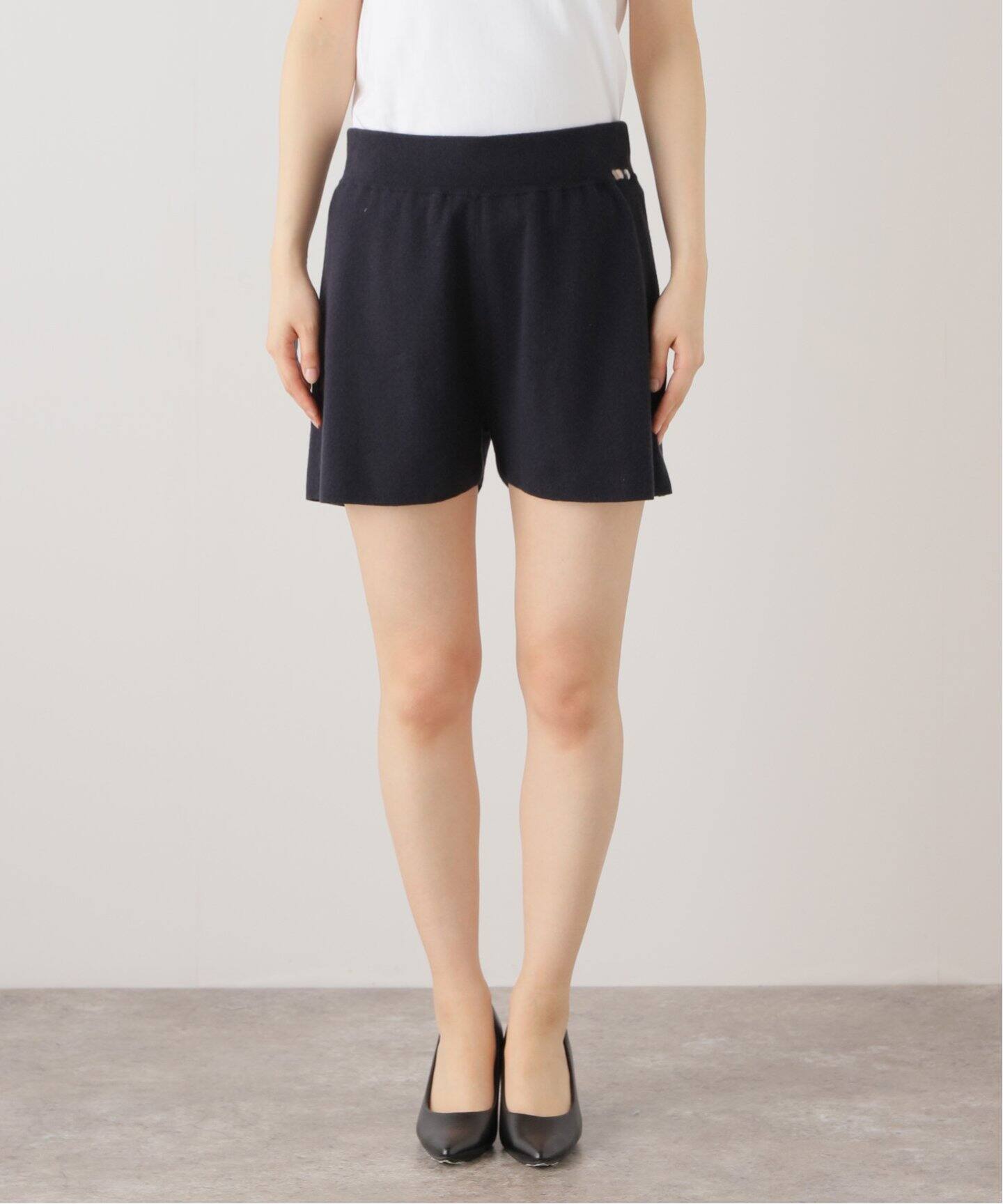 ガーメントダイ ショートパンツ BLACK LABEL SS23 ネイビー