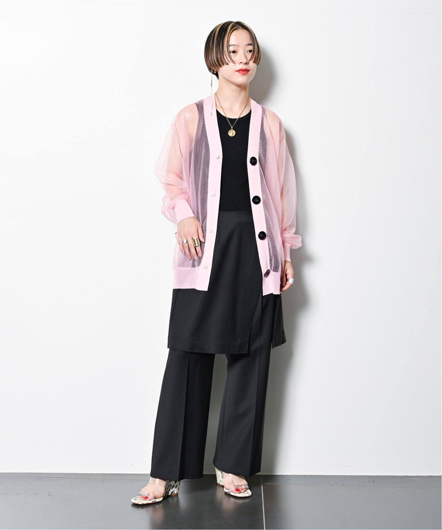 TOGA PULLA SHEER KNIT CARDIGAN TP242-X0205：カーディガン  