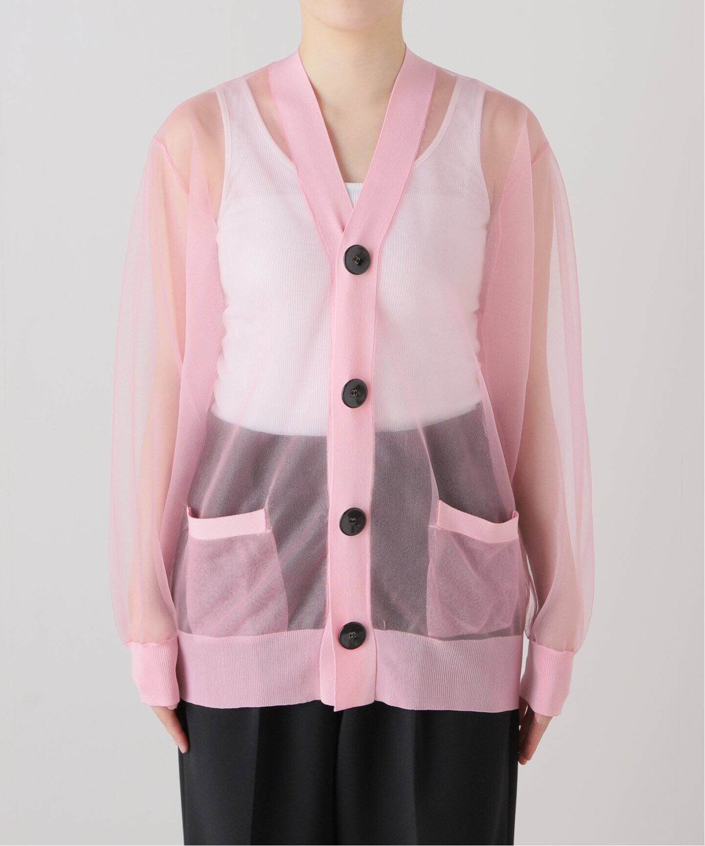 TOGA PULLA SHEER KNIT CARDIGAN TP242-X0205：カーディガン  