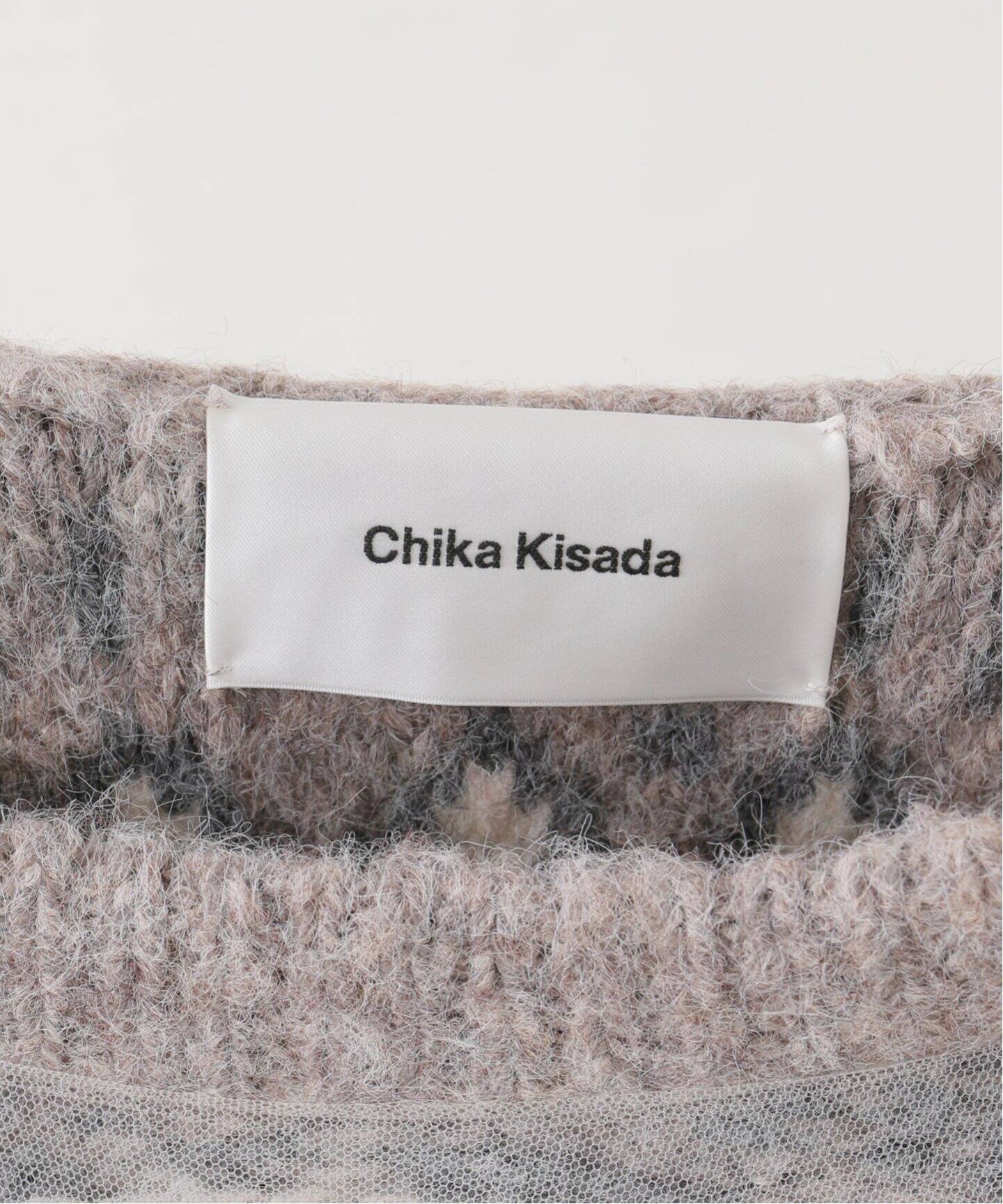 CHIKA KISADA TULLE COVER PULL OVER CK-24236B：ニット（ニット
