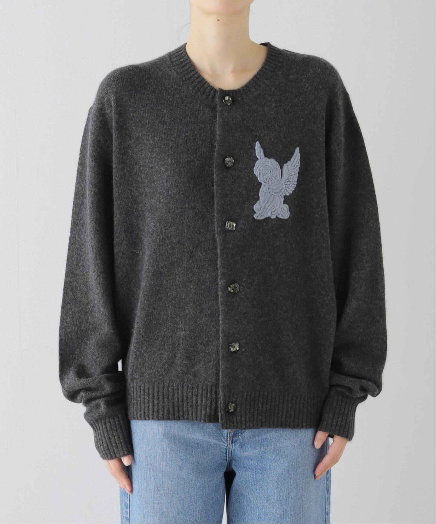 MASU ANGEL EMBROIDERED CARDIGAN MPFW-KN0124：カーディガン（ニット 