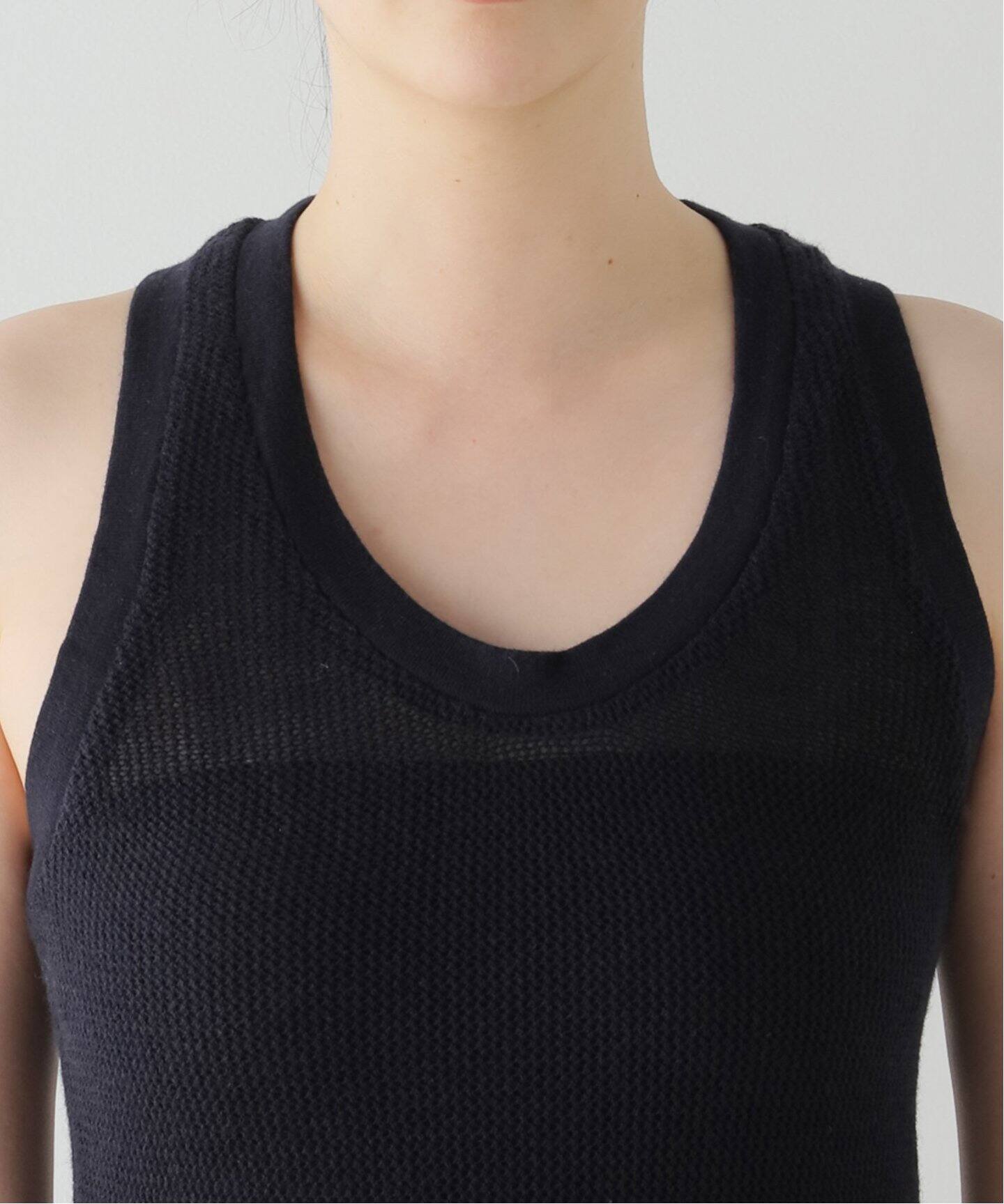extreme cashmere cotton mesh tank top – 271 vest mesh