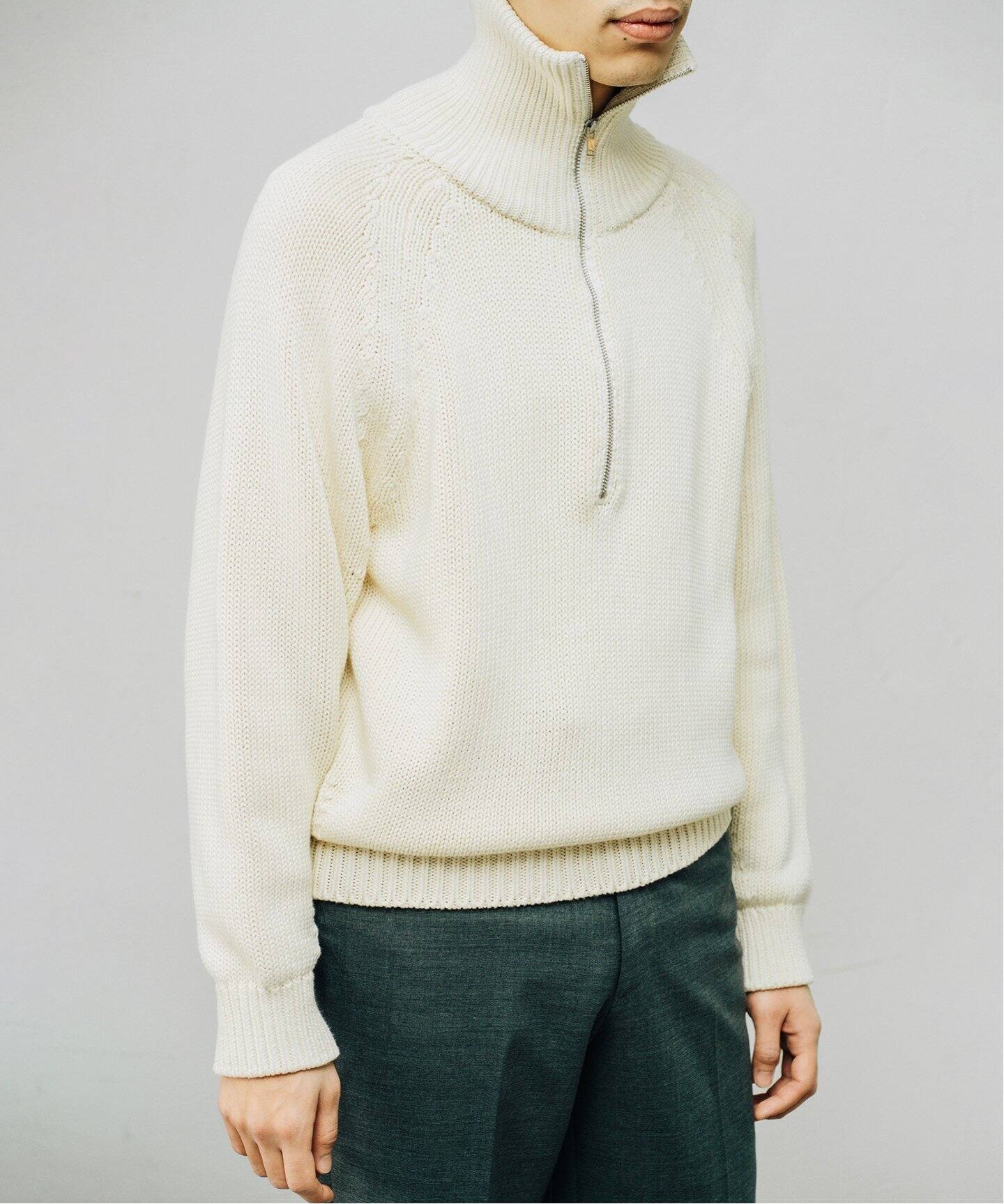 BATONER / バトナー】別注 Half Zip Sailor Knit（ニット／セーター 