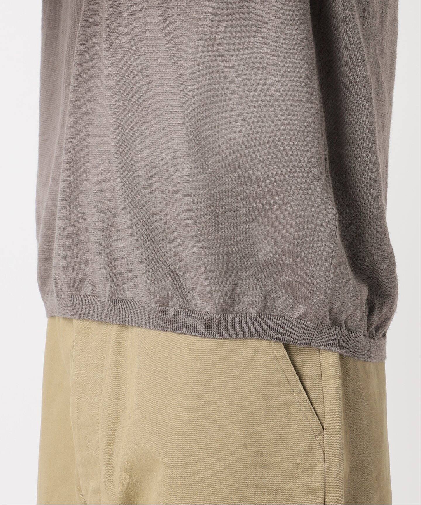 BATONER / バトナー】別注 Ramie V Neck Knit（ニット／セーター）｜L