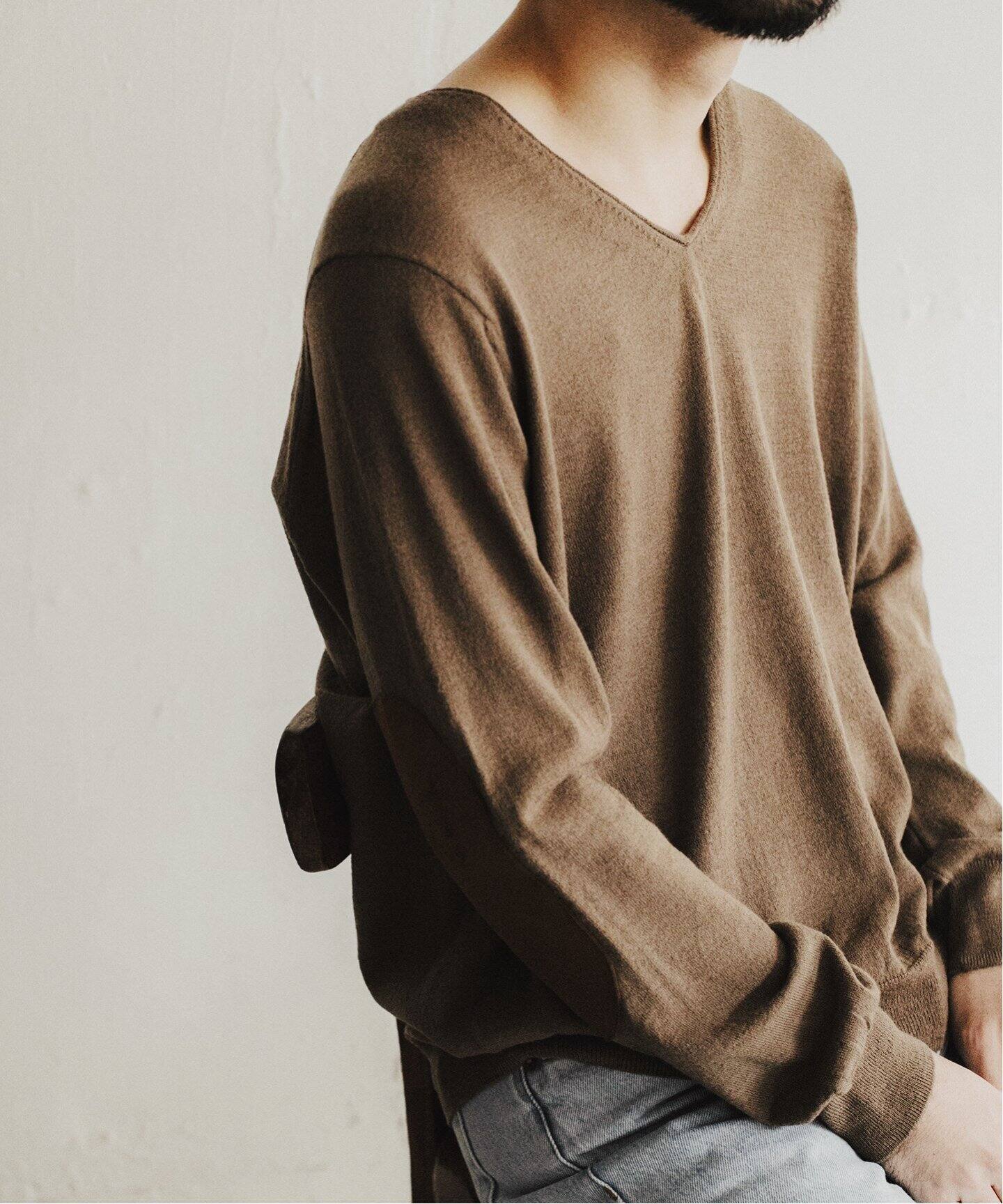 NAHYAT / ナヤット】 別注 V NECK SWEATER（ニット／セーター）｜L 