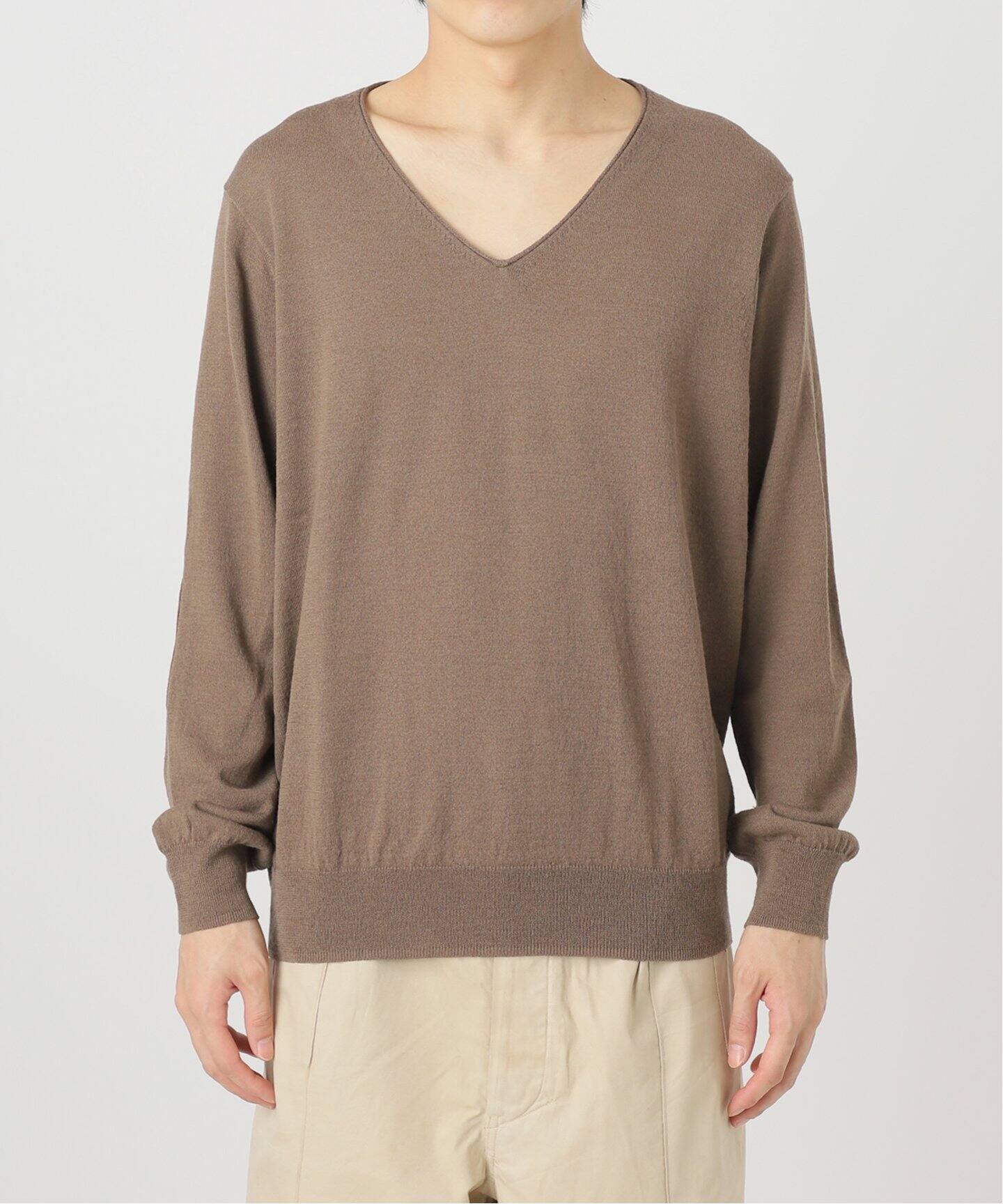 NAHYAT / ナヤット】 別注 V NECK SWEATER（ニット／セーター）｜L 
