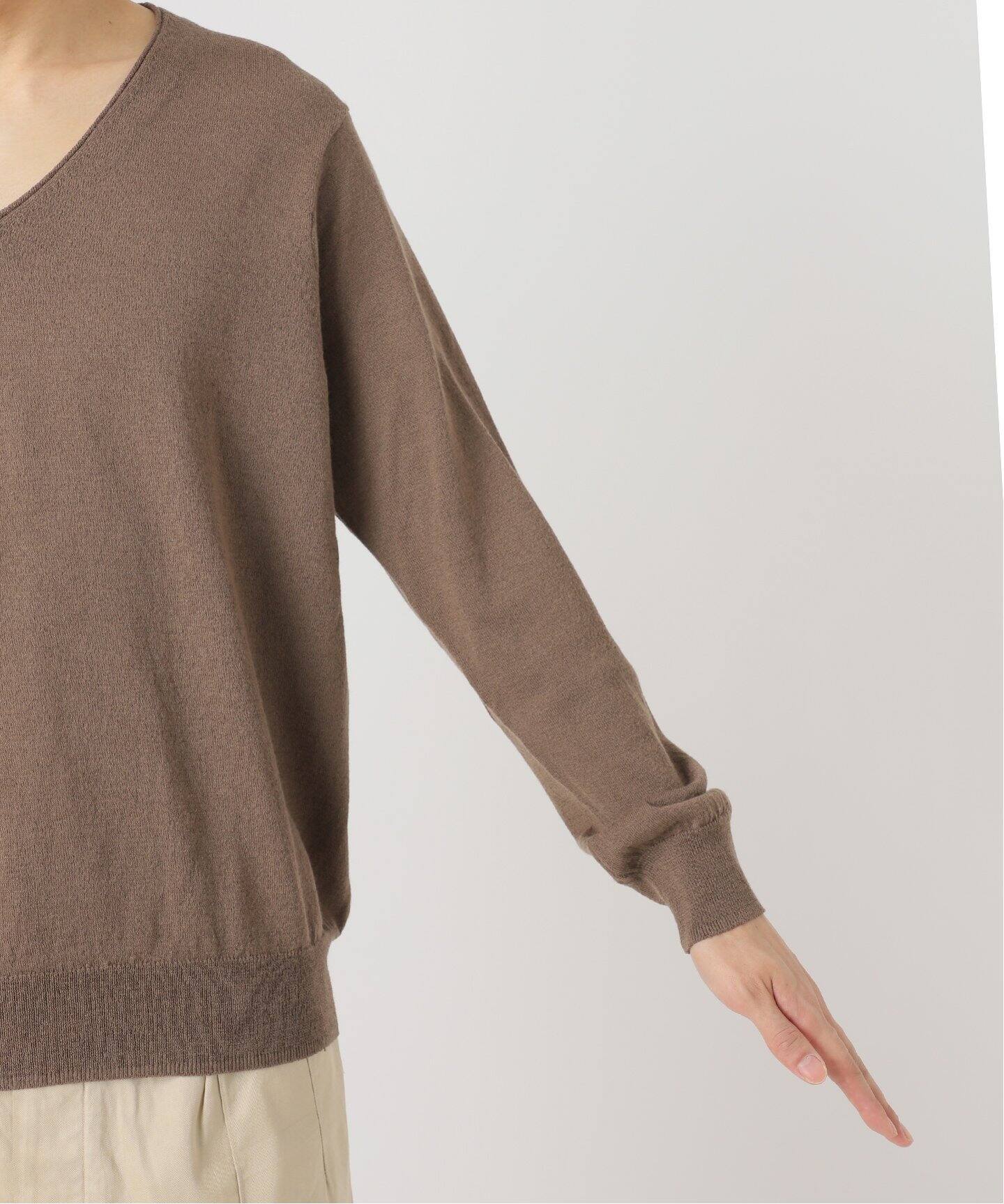 NAHYAT / ナヤット】 別注 V NECK SWEATER（ニット／セーター）｜L 