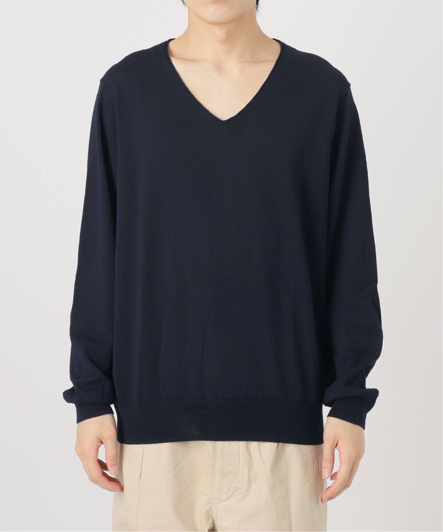 NAHYAT / ナヤット】 別注 V NECK SWEATER（ニット／セーター）｜L 