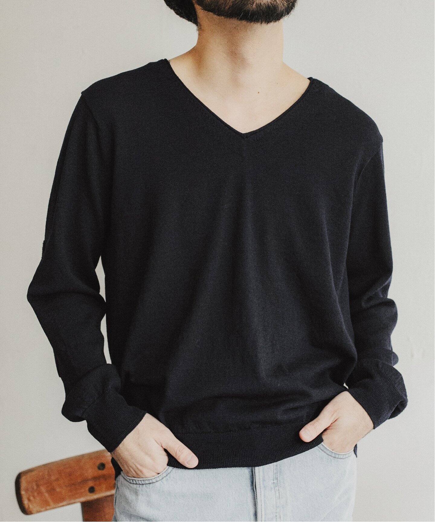 NAHYAT / ナヤット】 別注 V NECK SWEATER（ニット／セーター）｜L 