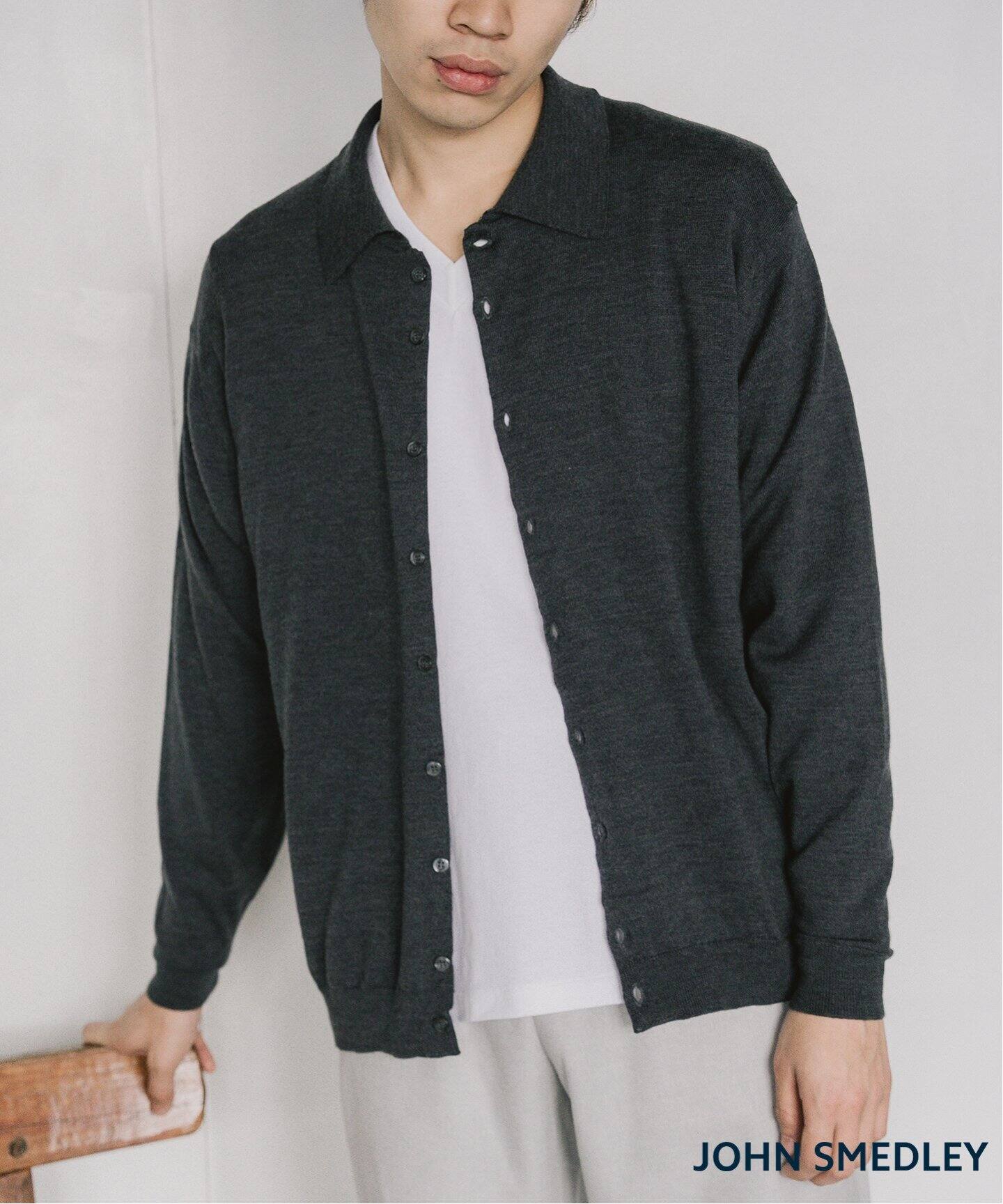 JOHN SMEDLEY / ジョンスメドレー】別注 ポロ シャツ カーディガン 