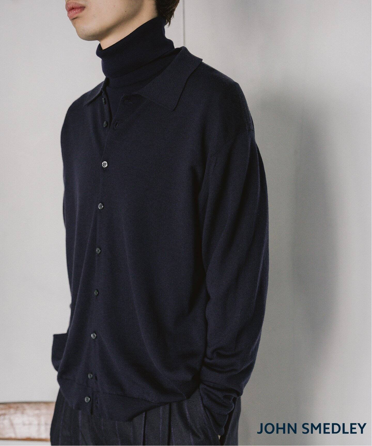 JOHN SMEDLEY / ジョンスメドレー】別注 ポロ シャツ カーディガン 