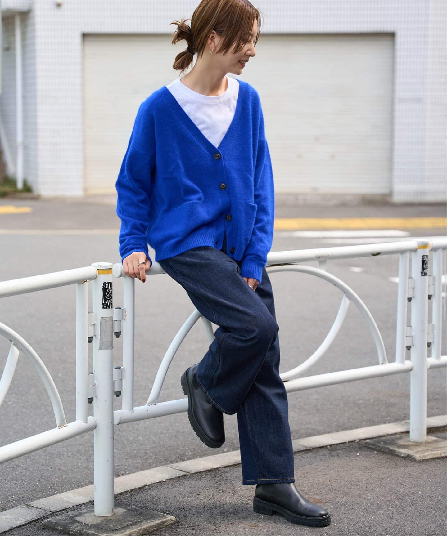 フォックス混ファーニットカーディガン（ニット／セーター）｜OUTDOOR