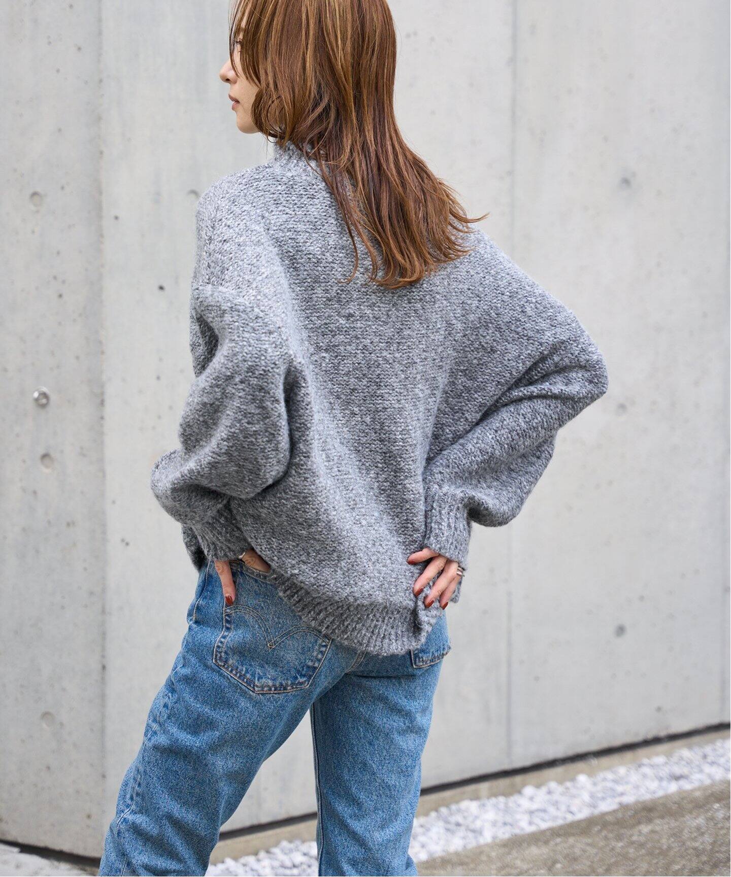 ワイドタートルニットプルオーバー（ニット／セーター）｜OUTDOOR