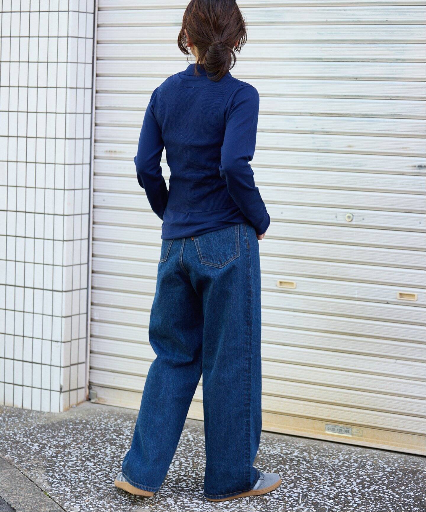 ベイクルーズBAYCREW’S スムースオーバーニット ネイビー フリーサイズ ニットシャツニットビスチェ2点SET（ニット／セーター）｜OUTDOOR