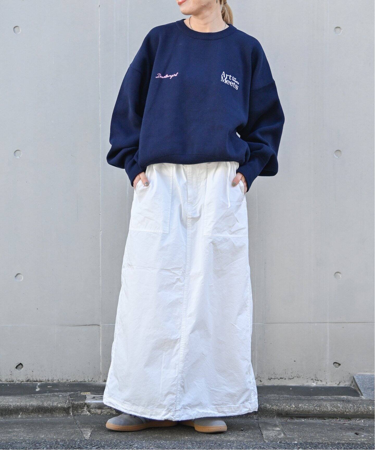 セ*タ様 新品正規品【ROUGH&SWELL/XL】ツアーセーターコットン100 ロゴ刺繍スウェットライクニット（ニット／セーター）｜OUTDOOR