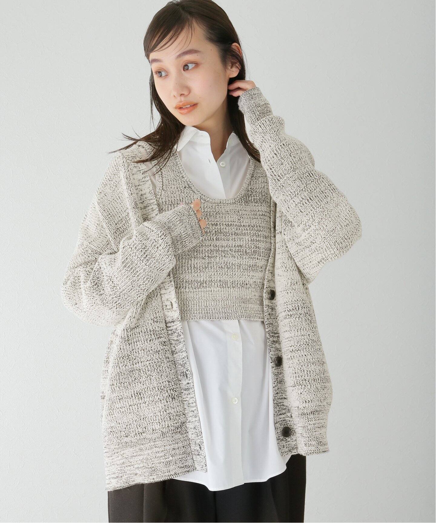 CLANE / クラネ】BUSTIER SET KNIT C/D（カーディガン）｜BOICE FROM  