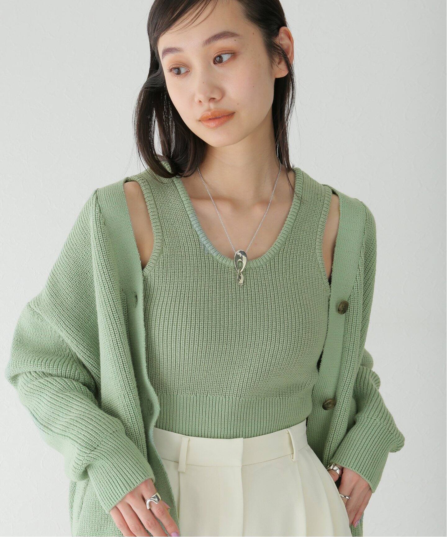 CLANE / クラネ】BUSTIER SET KNIT C/D（カーディガン）｜BOICE FROM  