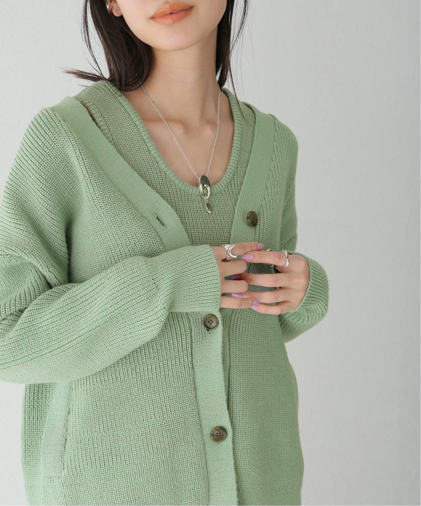 CLANE / クラネ】BUSTIER SET KNIT C/D（カーディガン）｜BOICE FROM 