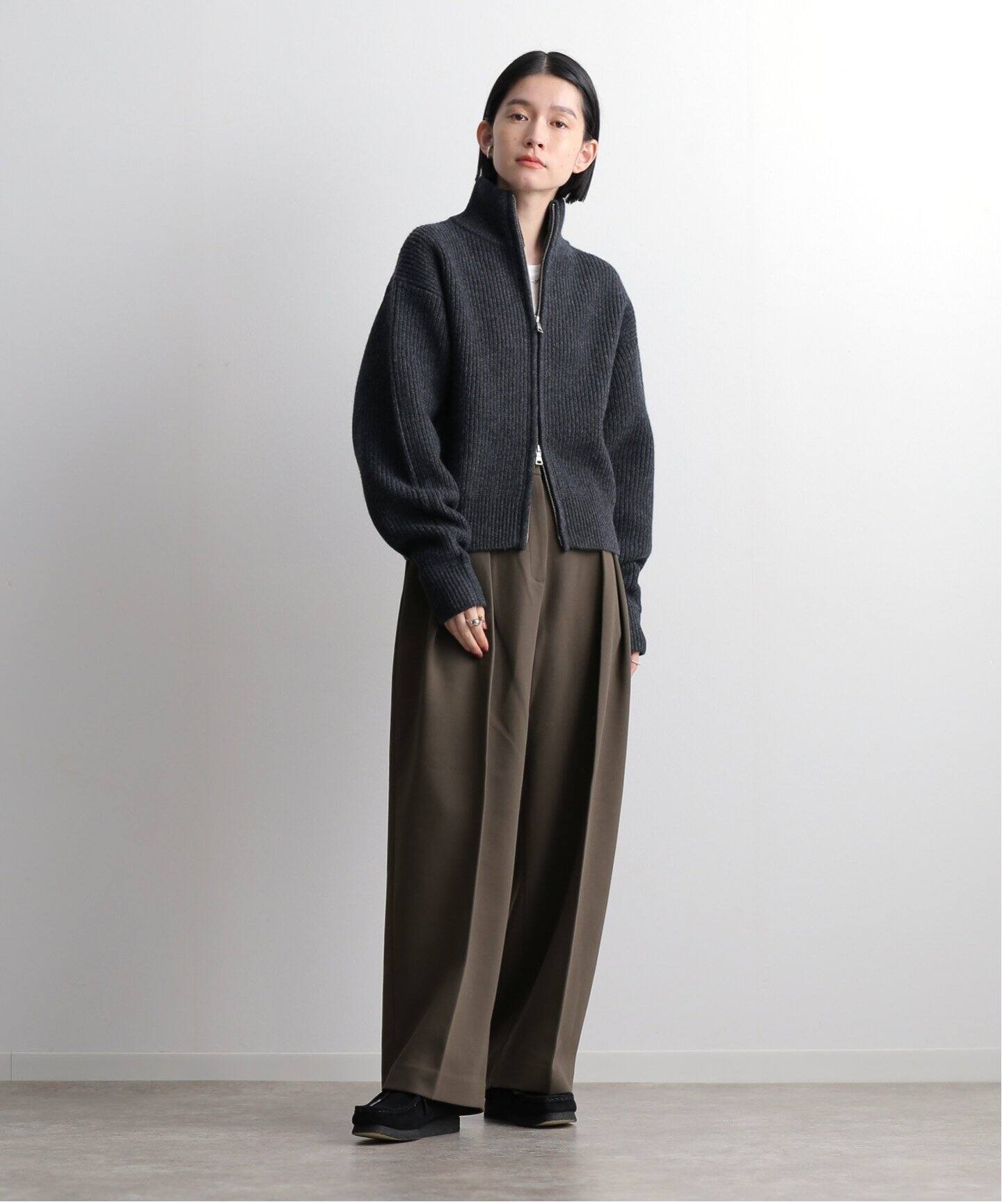 MY__ CROPPED DRIVERS KNIT（ニット／セーター）｜BOICE FROM  