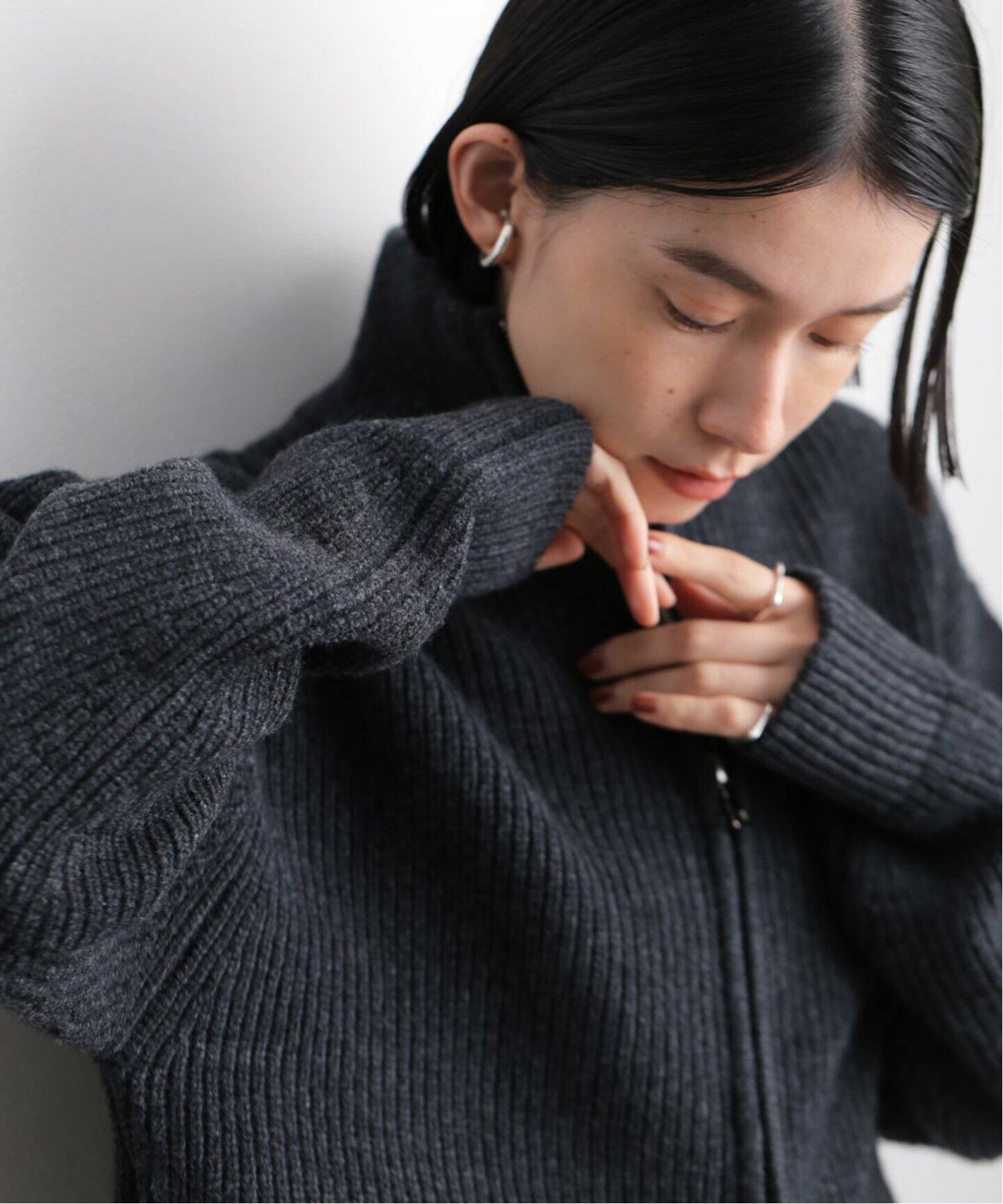 MY__ CROPPED DRIVERS KNIT（ニット／セーター）｜BOICE FROM  