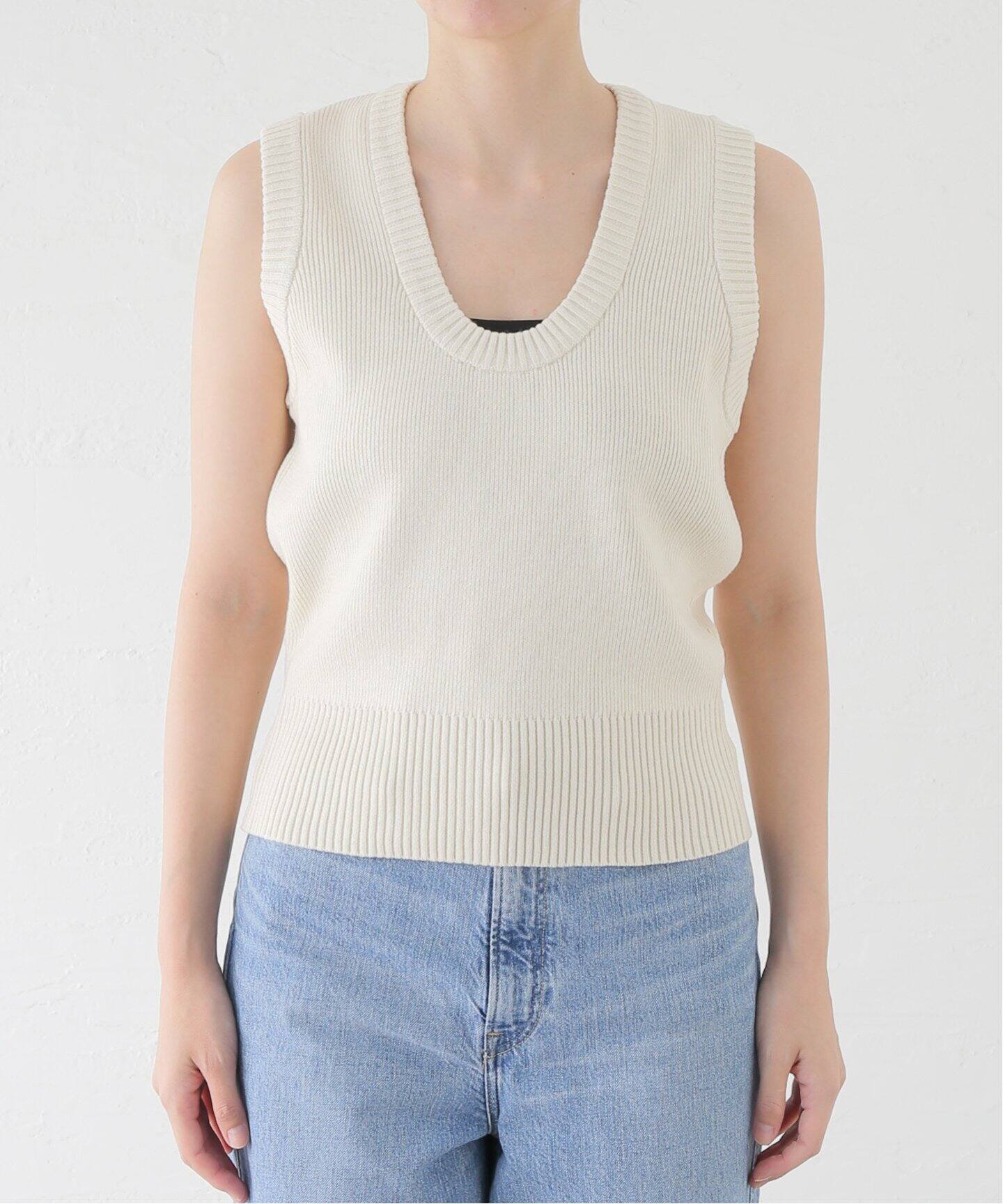 ànuke online store（アンヌーク）商品詳細ページ / Round Knit Vest