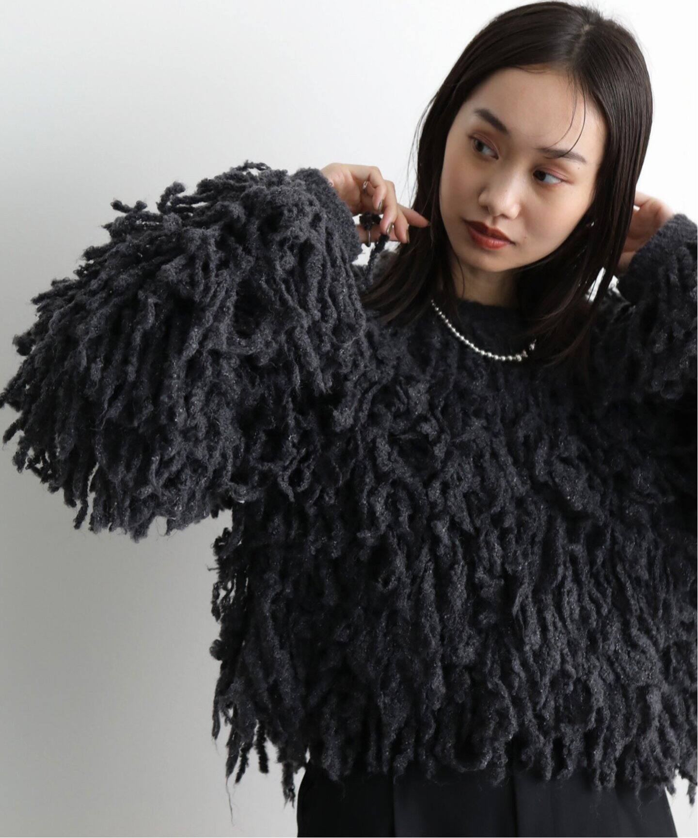 anuke Loop Fringe Knit 62420514（ニット／セーター）｜BOICE FROM 
