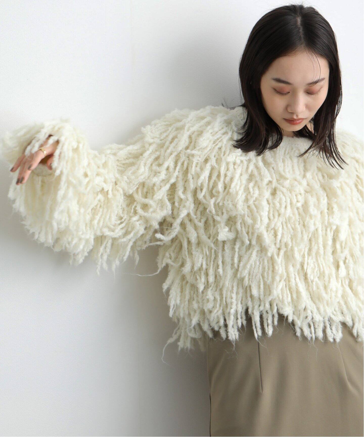 anuke Loop Fringe Knit 62420514（ニット／セーター）｜BOICE FROM 