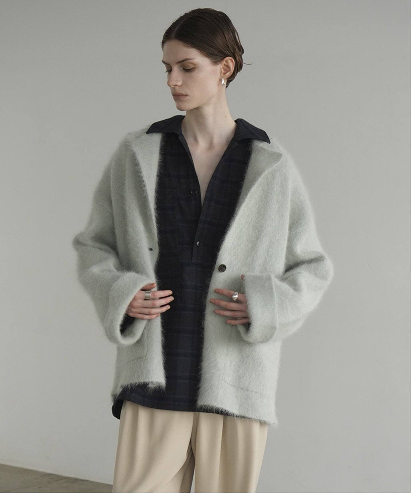 CLANE ANGOLA TAILORED KNIT JACKET 17106-2362（カーディガン  