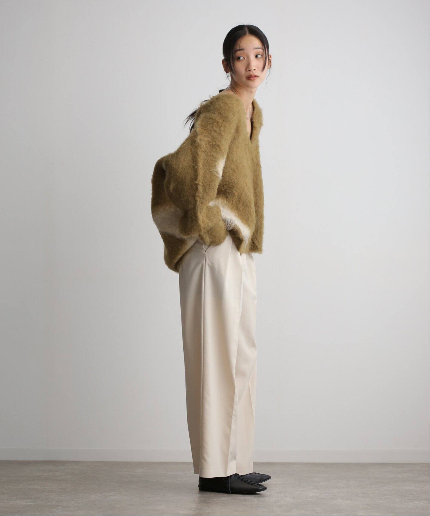 別注 KnuthMarf Uneck knit pullover(Unisex)（ニット／セーター 