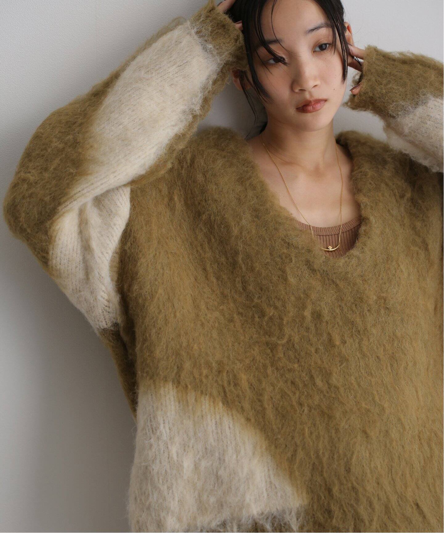別注 KnuthMarf Uneck knit pullover(Unisex)（ニット／セーター 