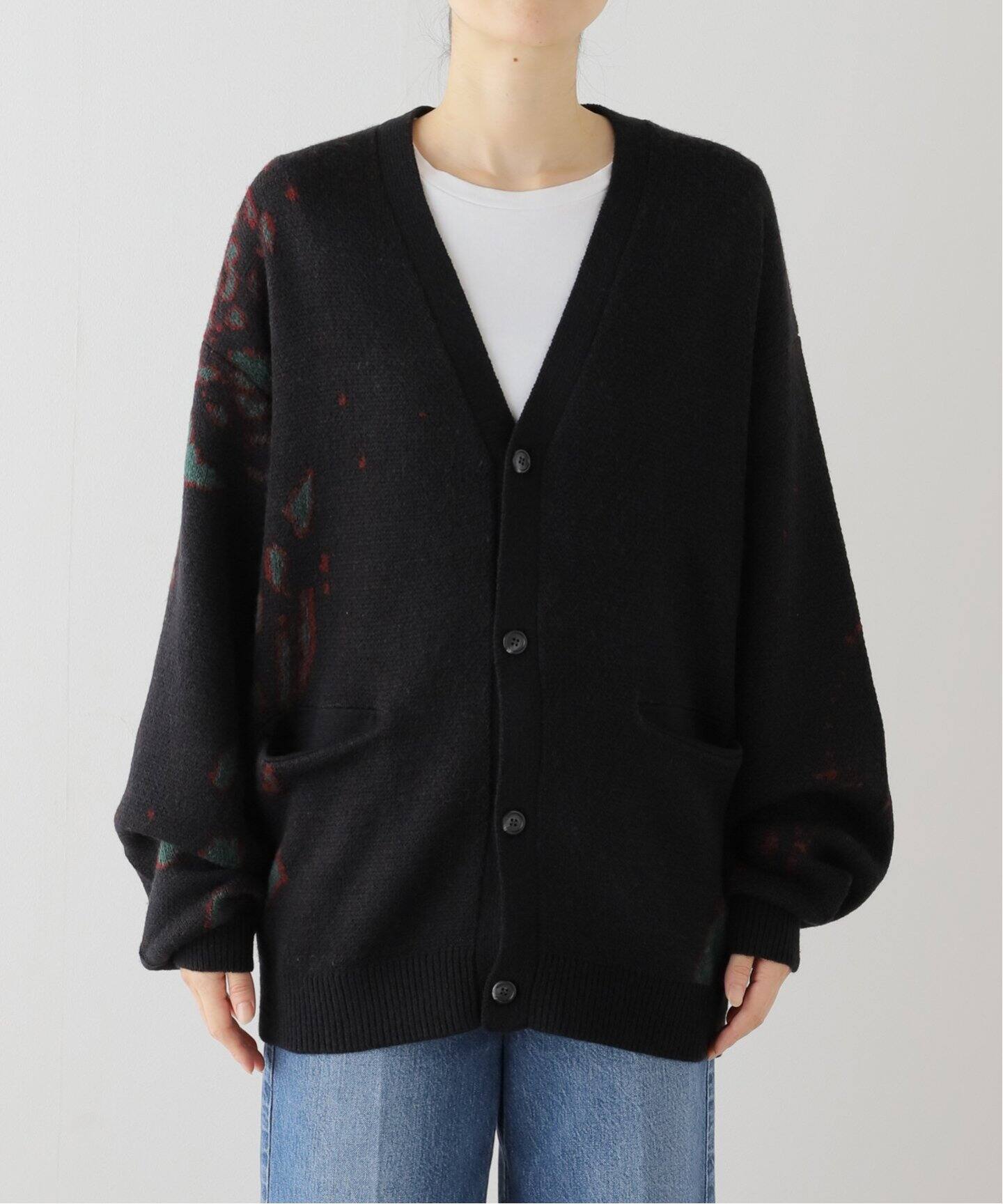 BAL JACQUARD WOOL CARDIGAN BAL-2123 (UNISEX)（カーディガン  