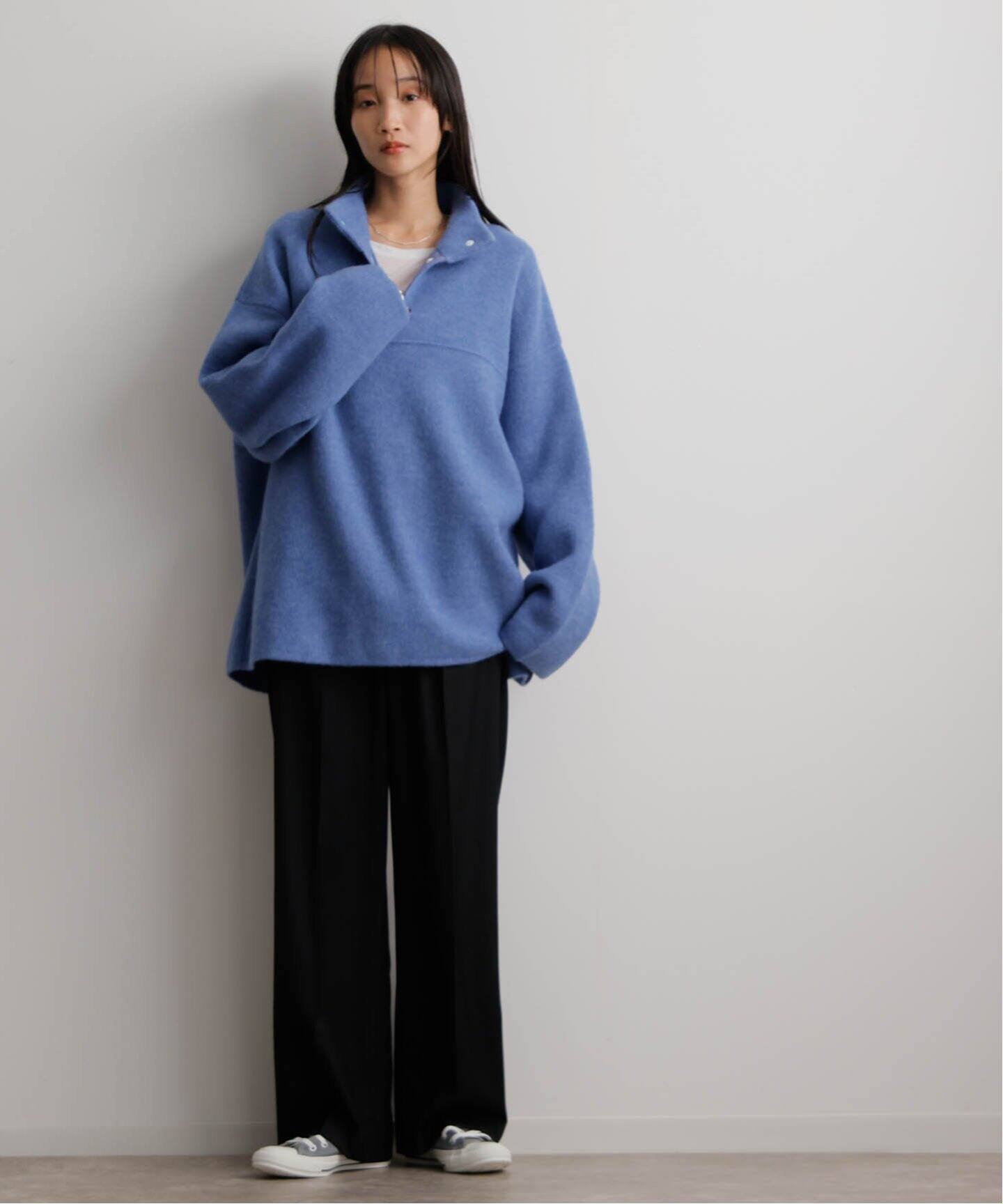 Blanc YM Wool Fleece Snap Pullover BL-24A-WFSP (UNISEX)（ニット 