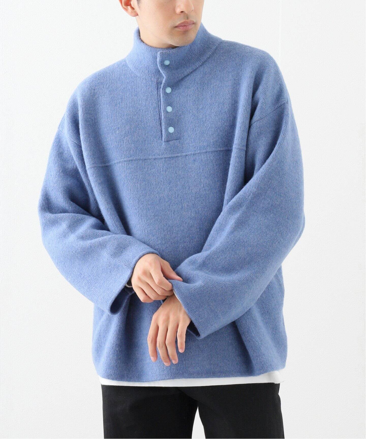 Blanc YM Wool Fleece Snap Pullover BL-24A-WFSP (UNISEX)（ニット 