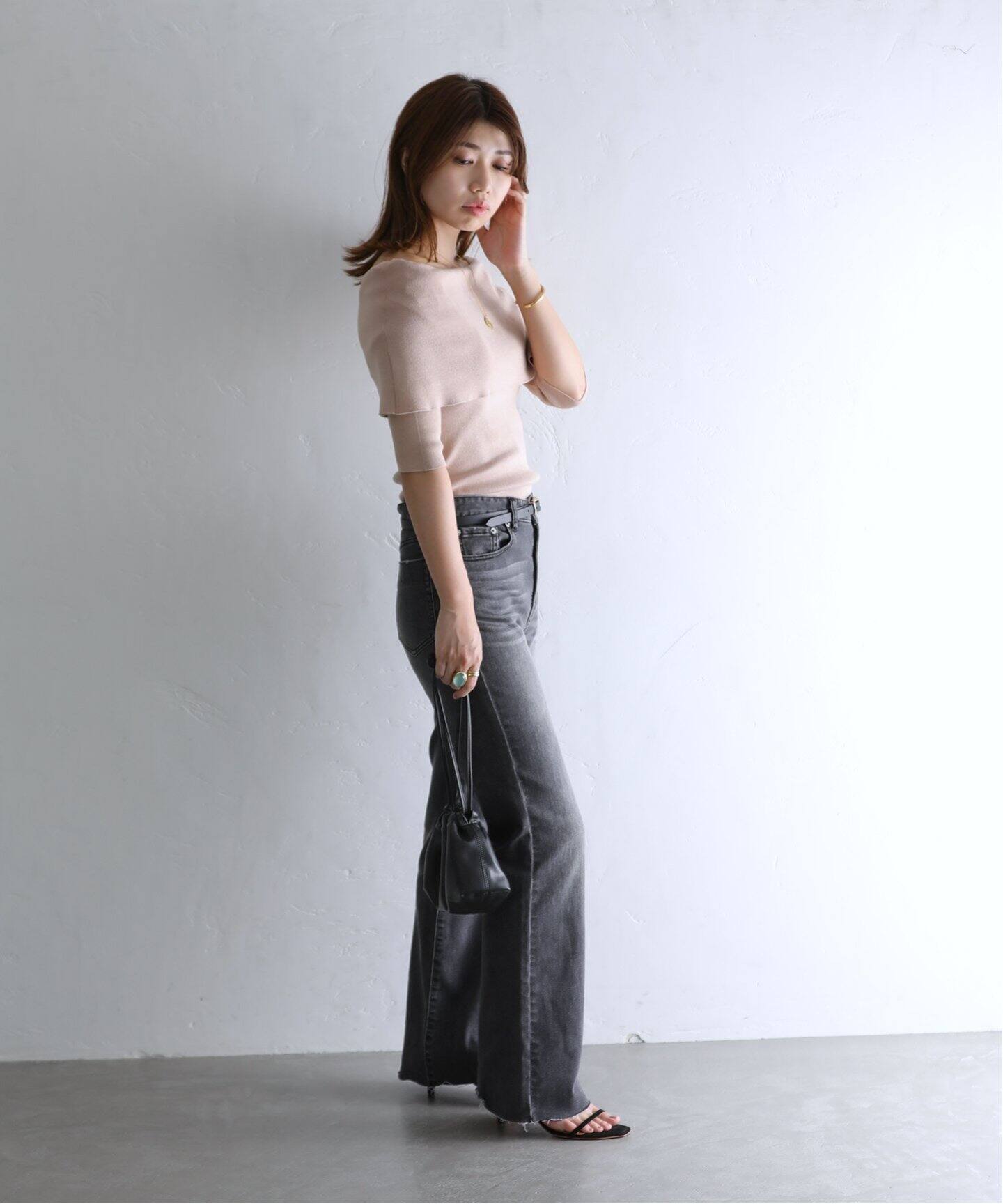 オフショルラメニット（ニット／セーター）｜La Totalite（ラ