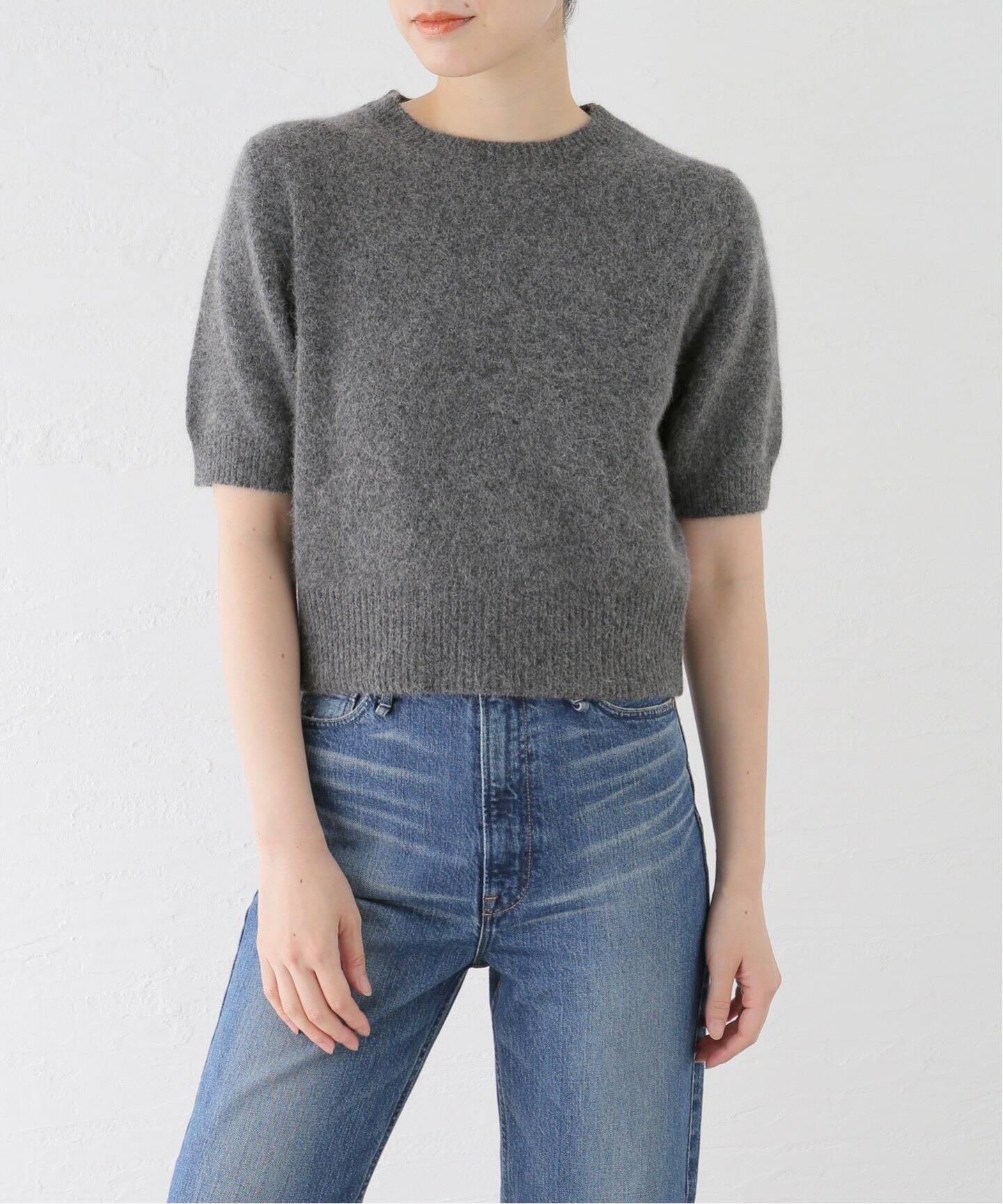 FOX混半袖プルオーバー（ニット／セーター）｜La Totalite（ラ