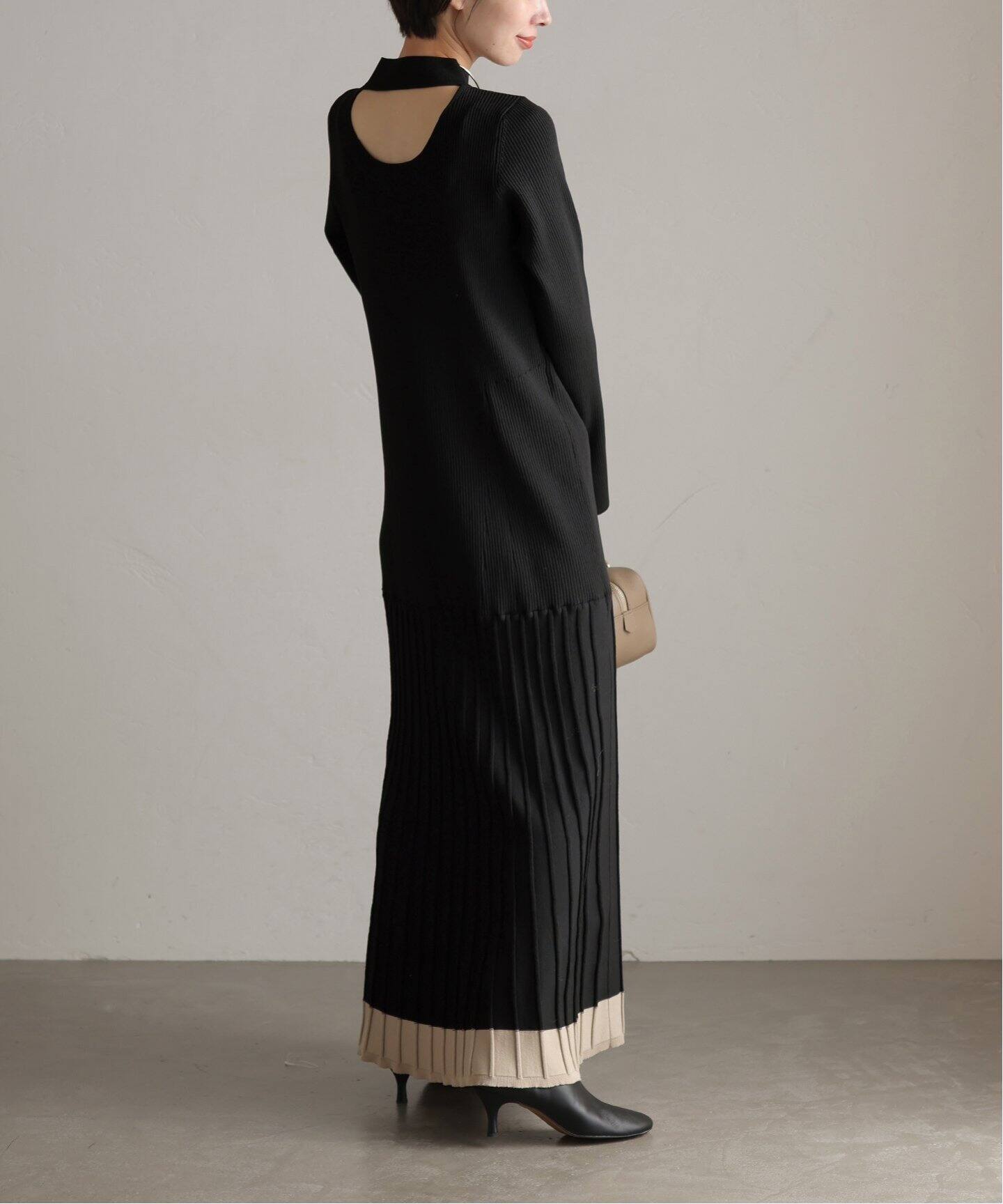 リブフレアワンピース（ニットワンピース）｜La Totalite（ラ  