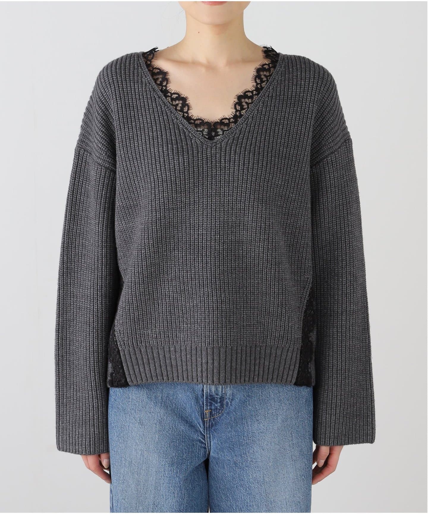 レースVプルオーバー レースVプルオーバー | ファッション通販サイト NUGU