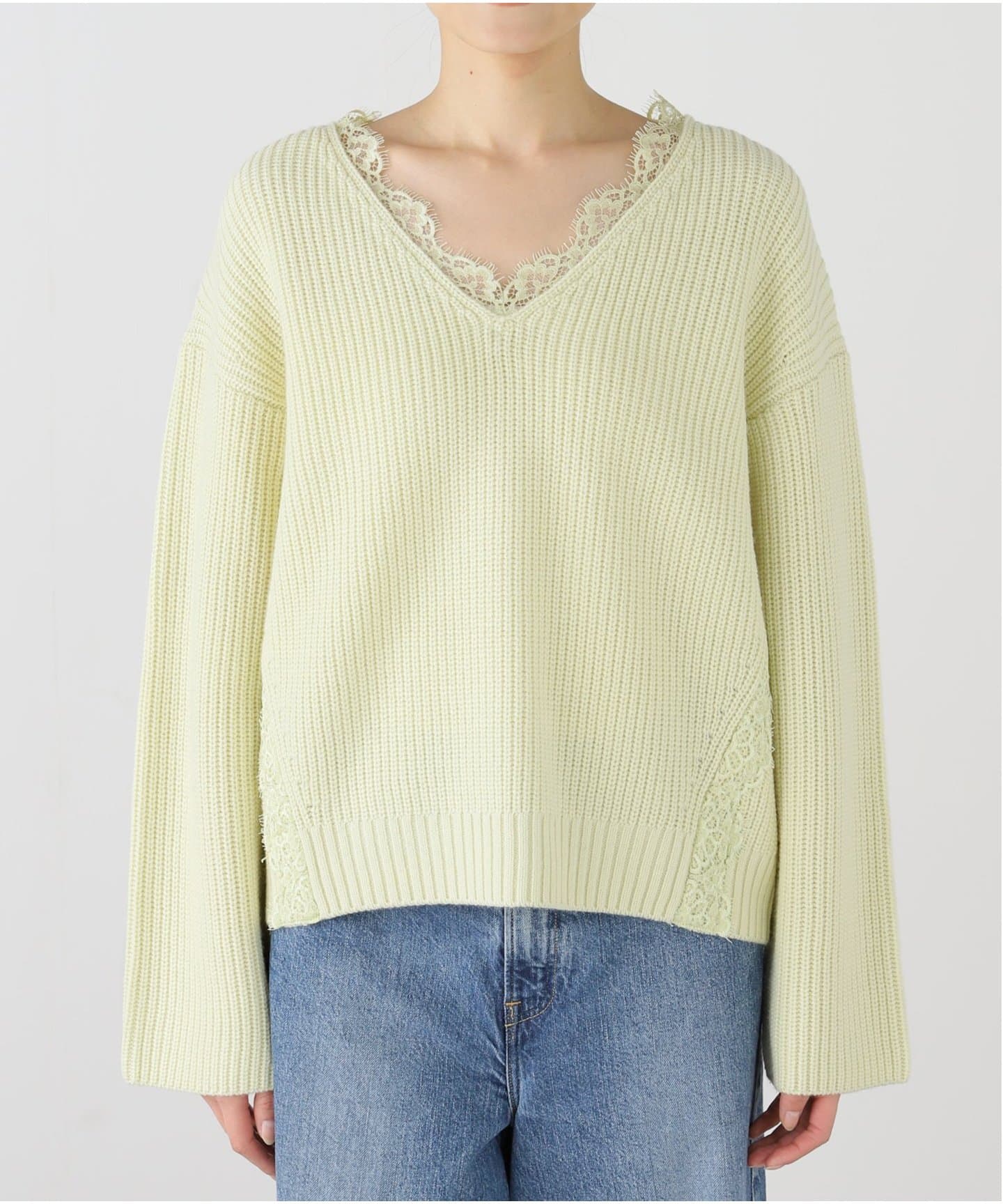 レースVプルオーバー レースVプルオーバー | CAPRICIEUX LE'MAGE(カプリシュレ