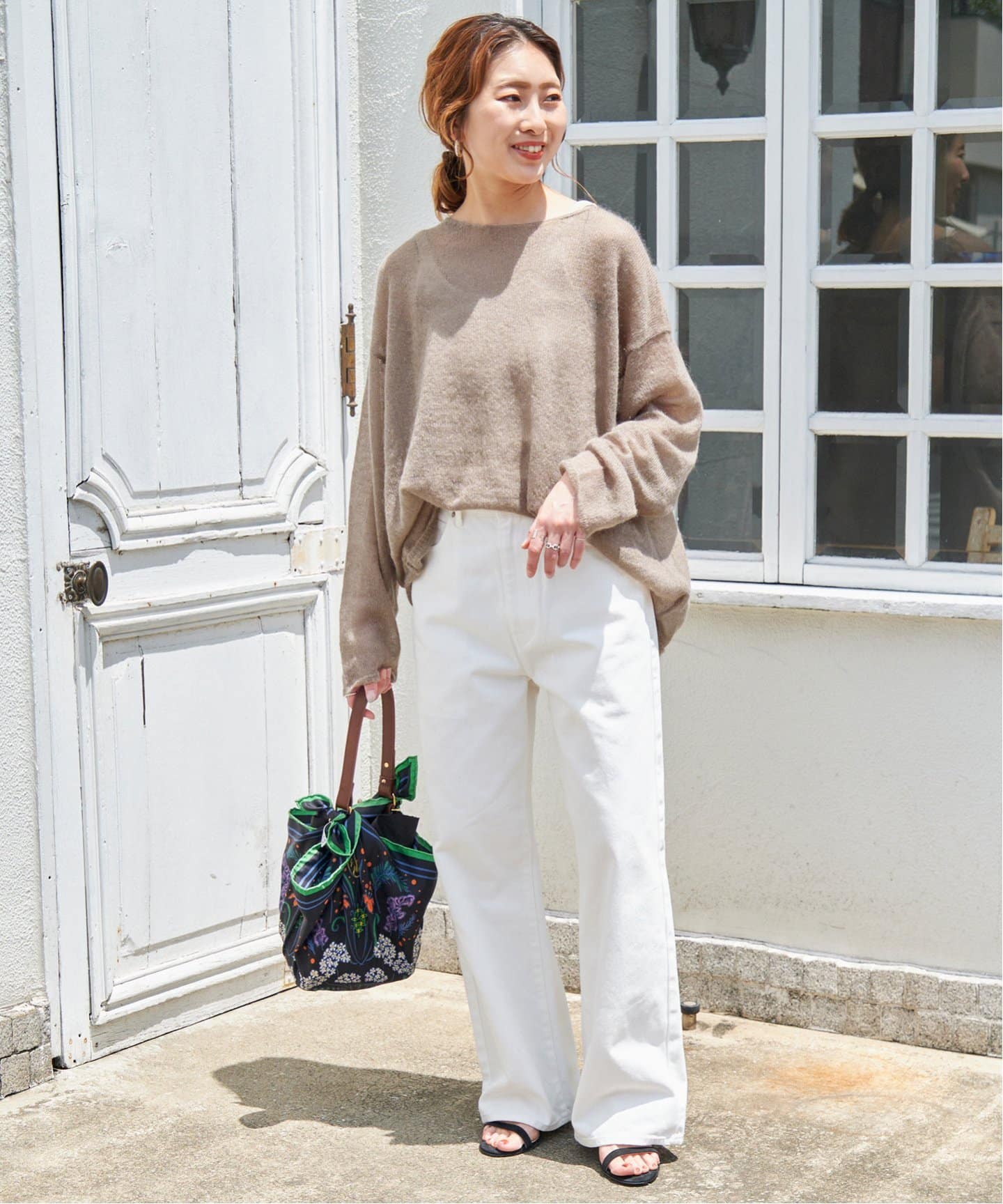 ルーズモヘヤMIX ポートネックニット 追加》ルーズモヘヤMIXボートネックニット（ニット／セーター