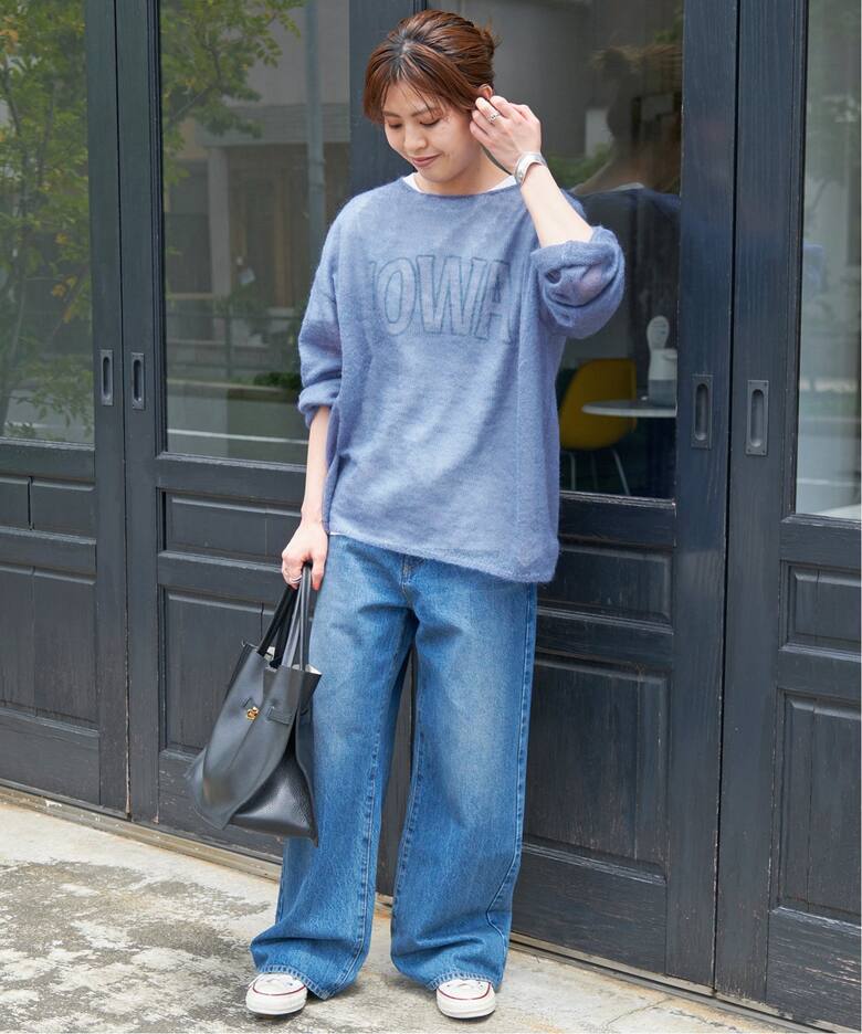 追加》ルーズモヘヤMIXボートネックニット（ニット／セーター）｜Spick  