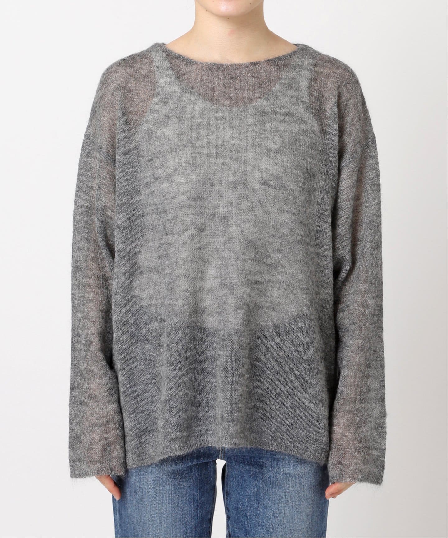 ルーズモヘヤMIXボートネックニット 追加》ルーズモヘヤMIXボートネックニット（ニット／セーター