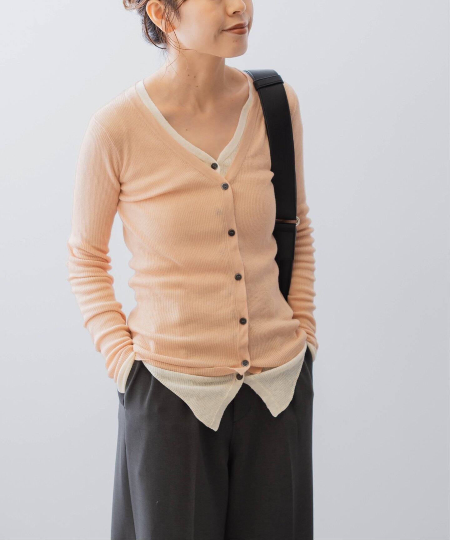 レイヤードニット カーディガン（カーディガン）｜Spick and Span 