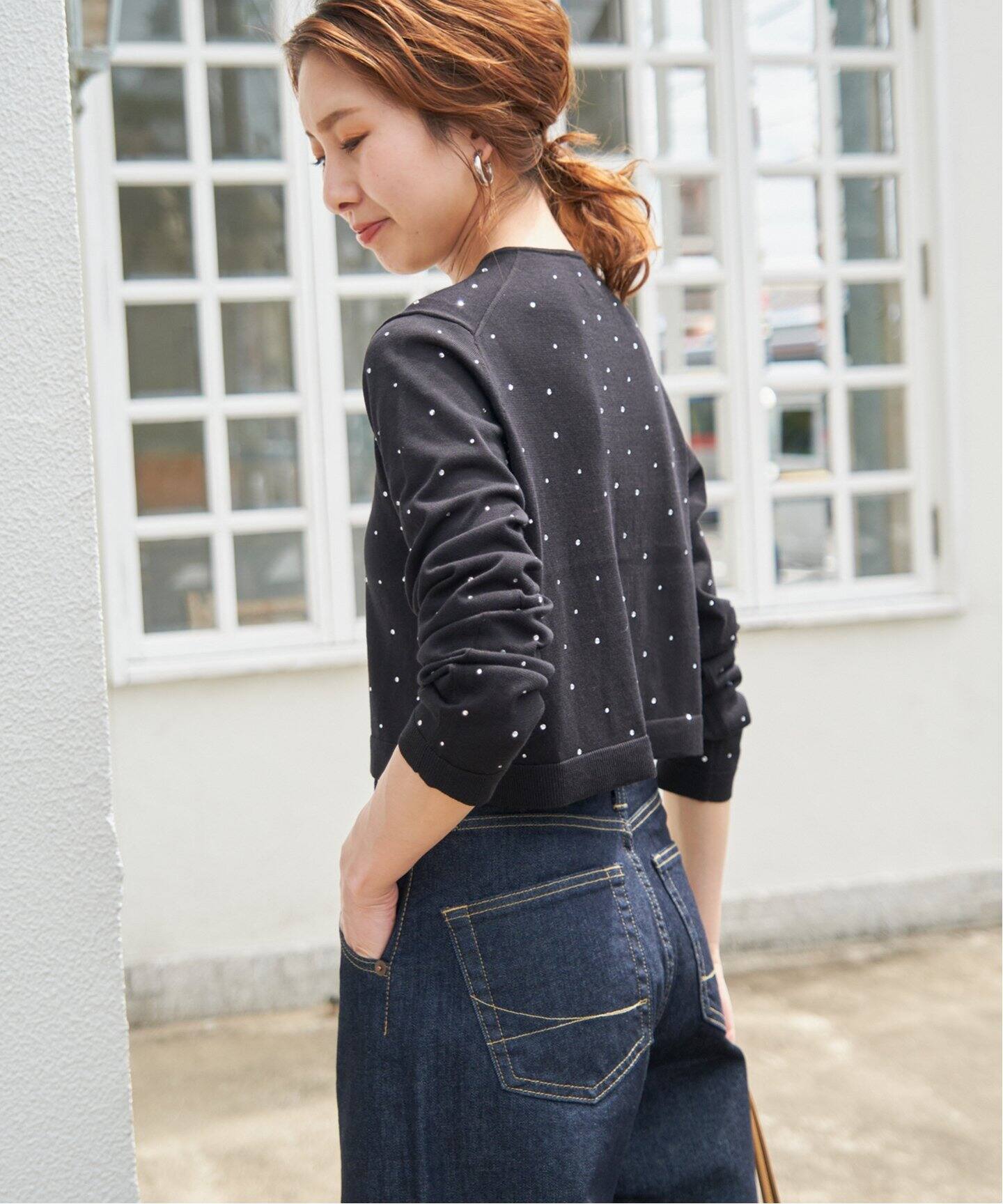 ビジューニットショートカーディガン（カーディガン）｜Spick and Span  