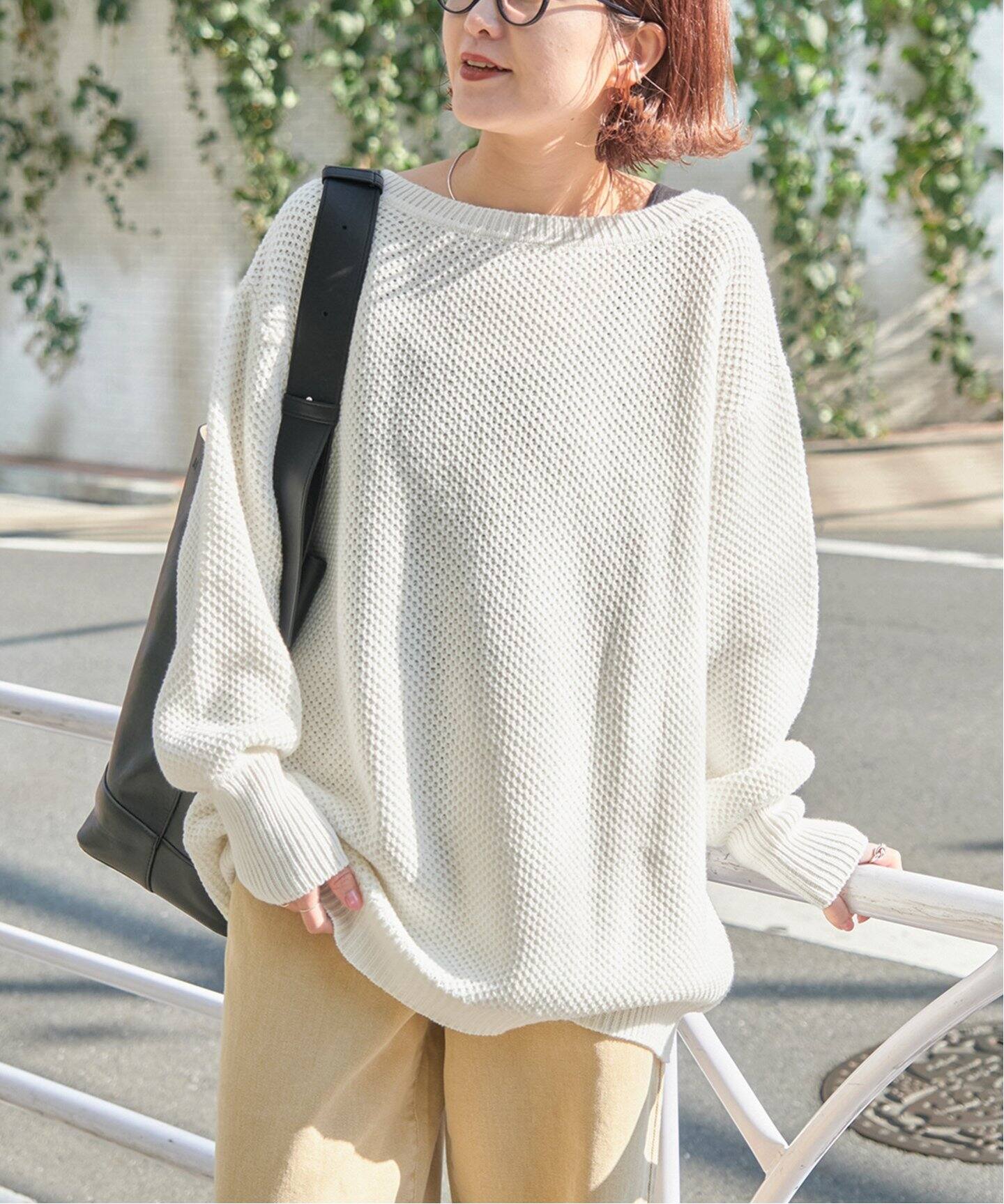 タック編みオーバサイズニット（ニット／セーター）｜Spick and Span  