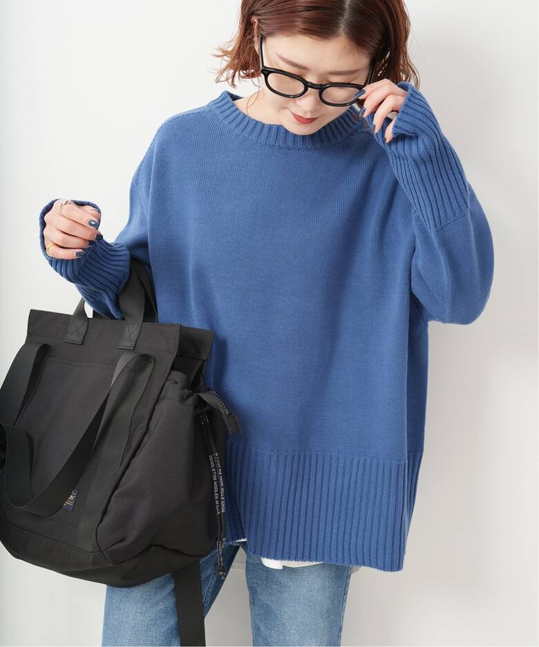 ≪追加≫バルキーヤーン ロングリブ プルオーバー（ニット／セーター 