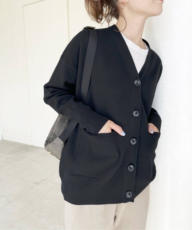 ≪WEB+一部店舗限定追加≫ダブルジャガード ビッグカーディガン  